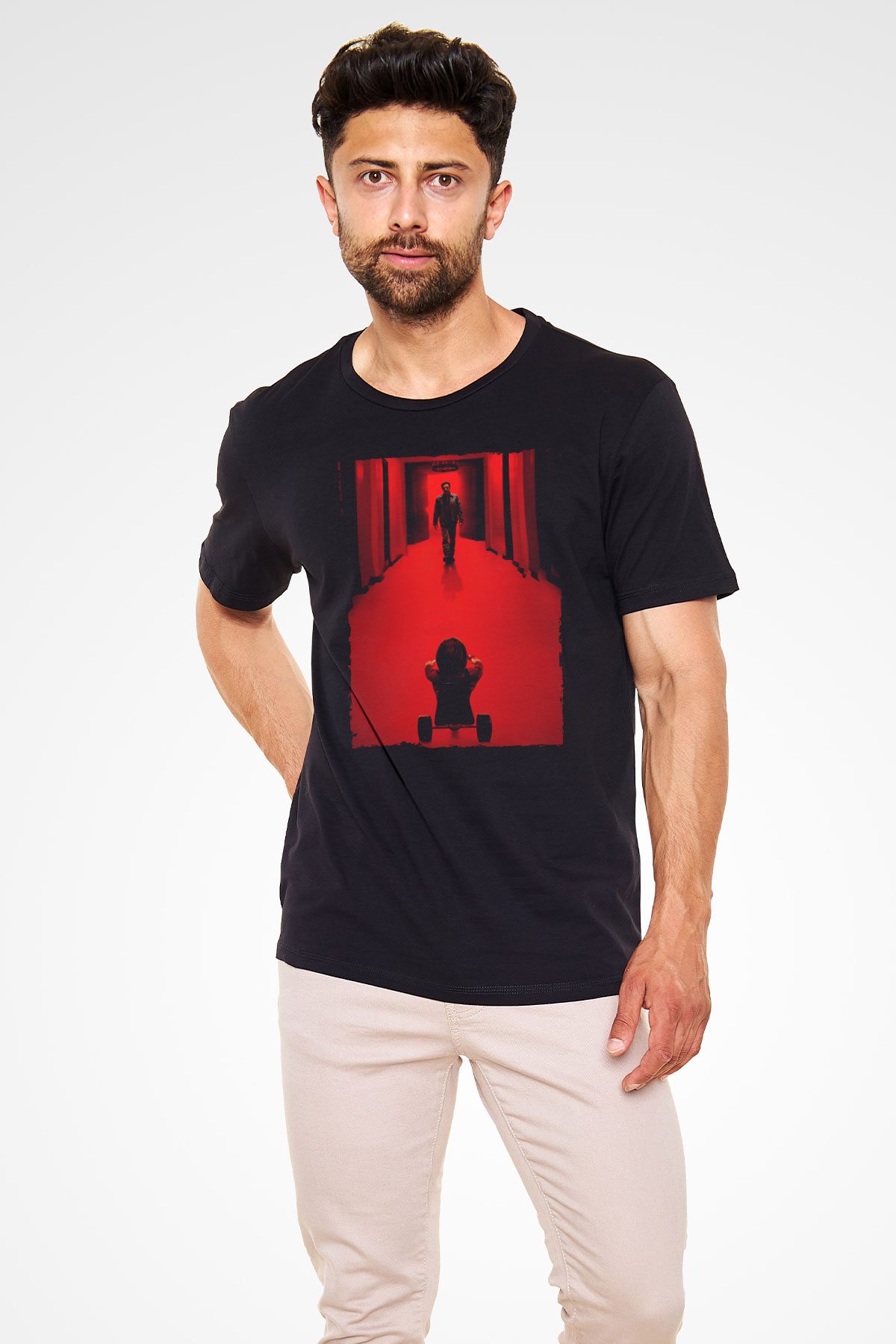 Unisex Doktor Uyku (Doctor Sleep) Baskılı Siyah Tişört