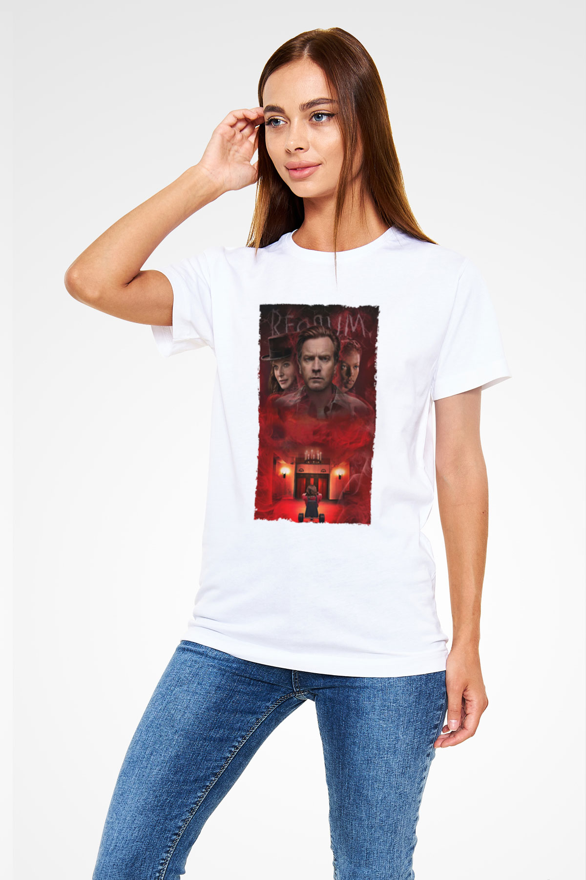 Unisex Doktor Uyku - Doctor Sleep Baskılı Beyaz Tshirt