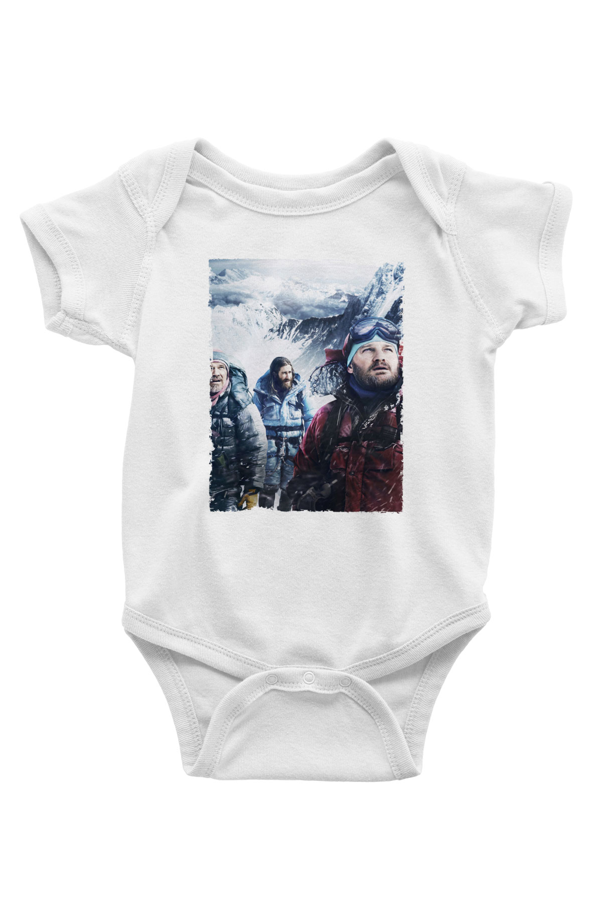Unisex Everest Dağı Baskılı Bebek Body - Zıbın