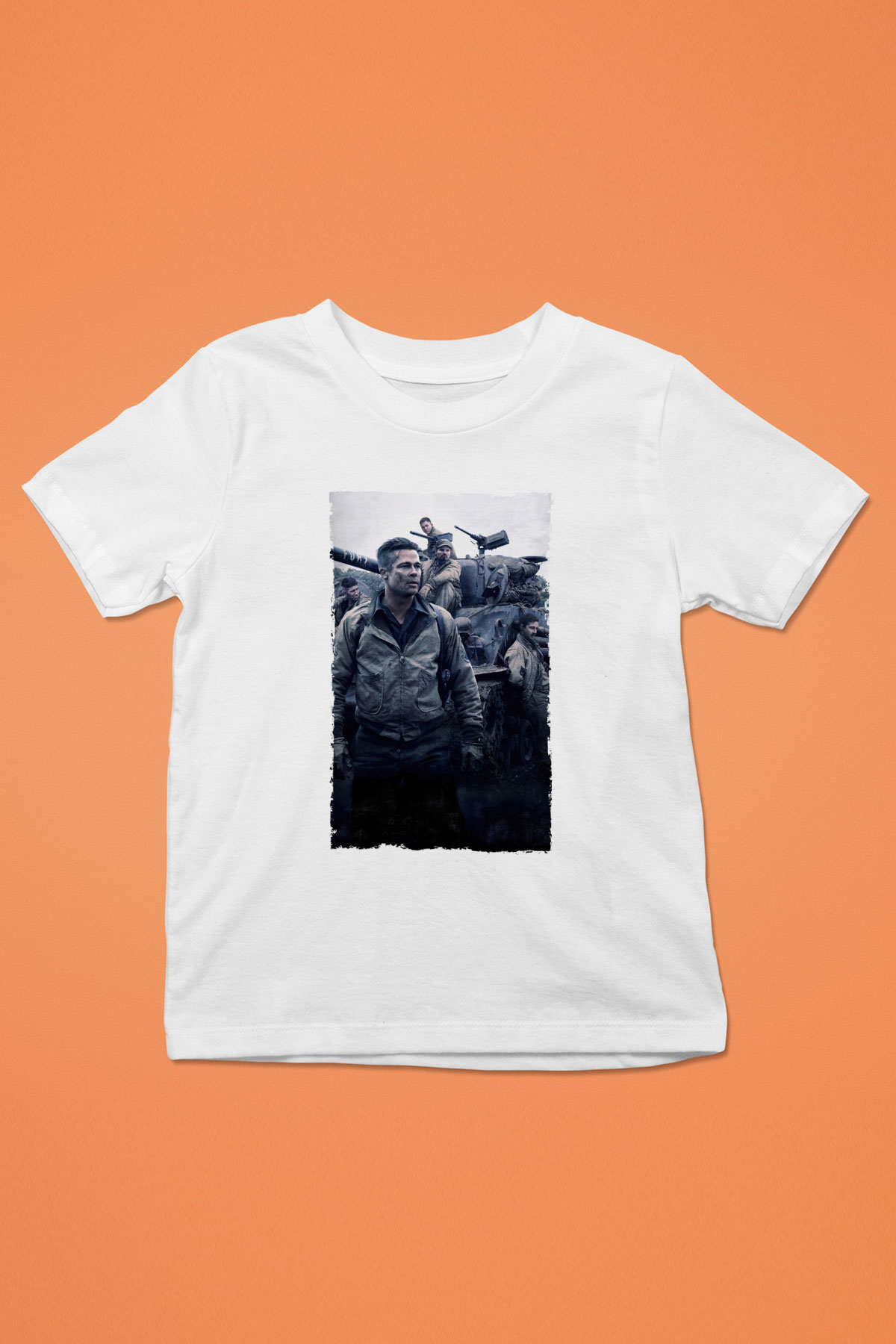 Unisex Fury Baskılı Beyaz Çocuk Tshirt