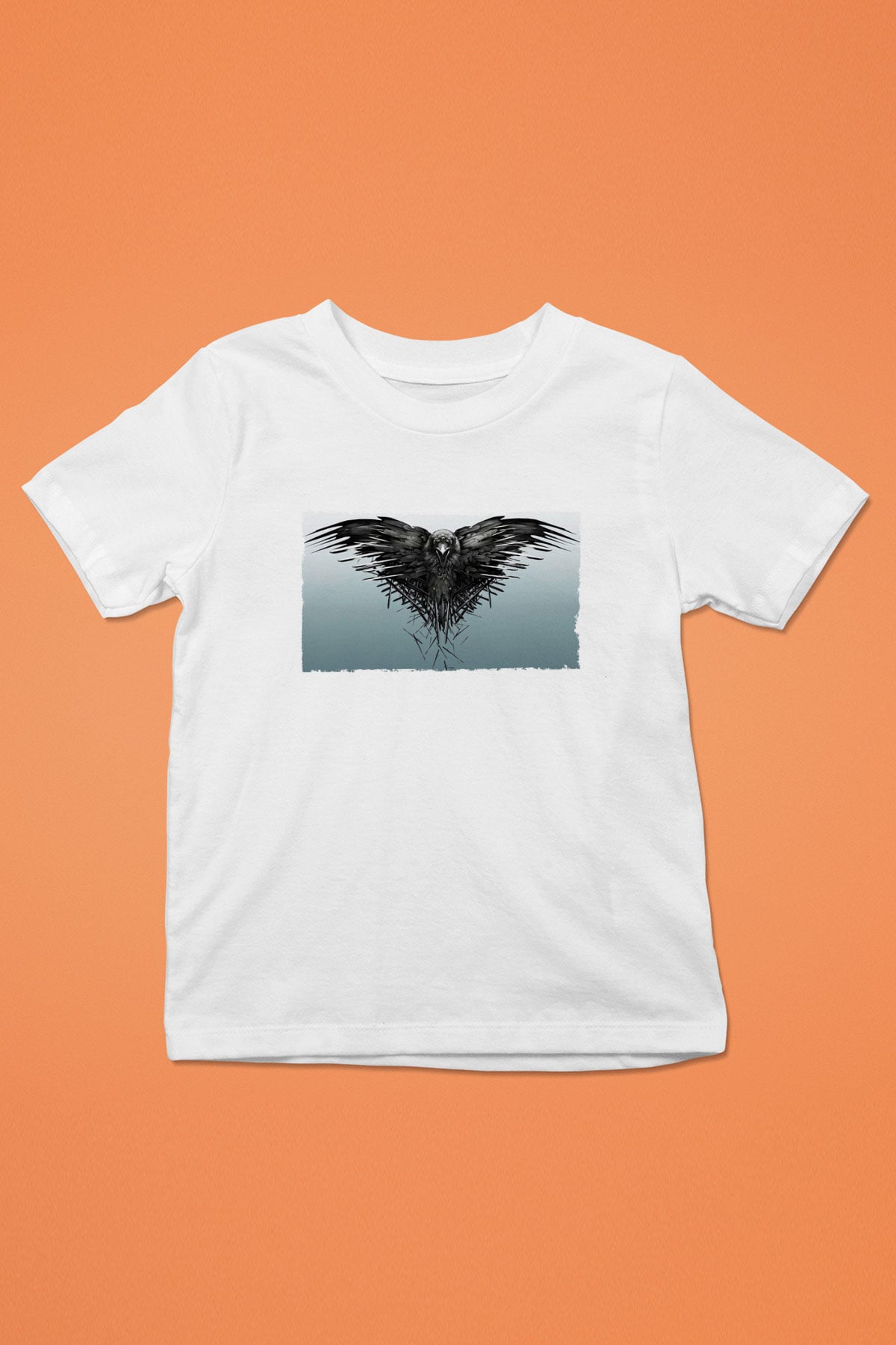 Unisex Game of Thrones Baskılı Beyaz Çocuk Tshirt