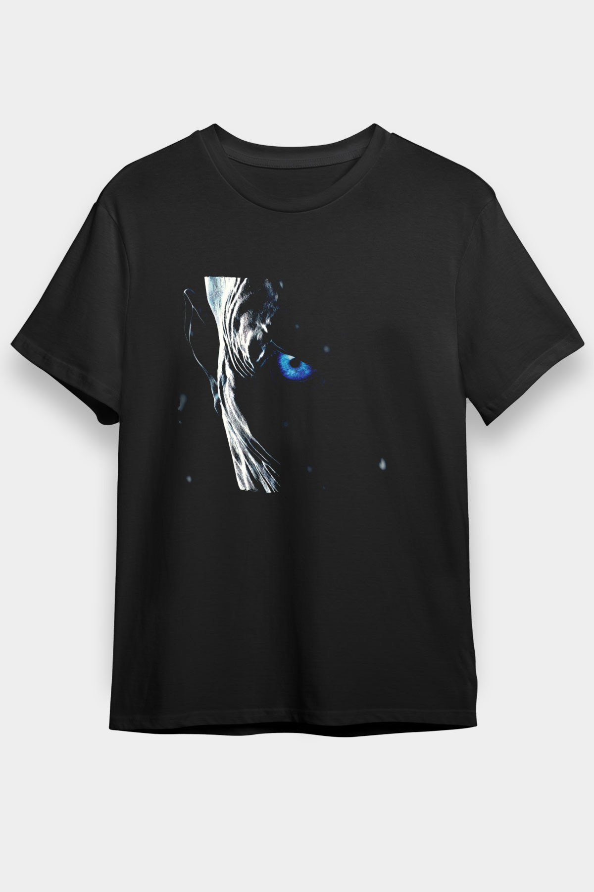 Unisex Game of Thrones Baskılı Siyah Unisex Tişört