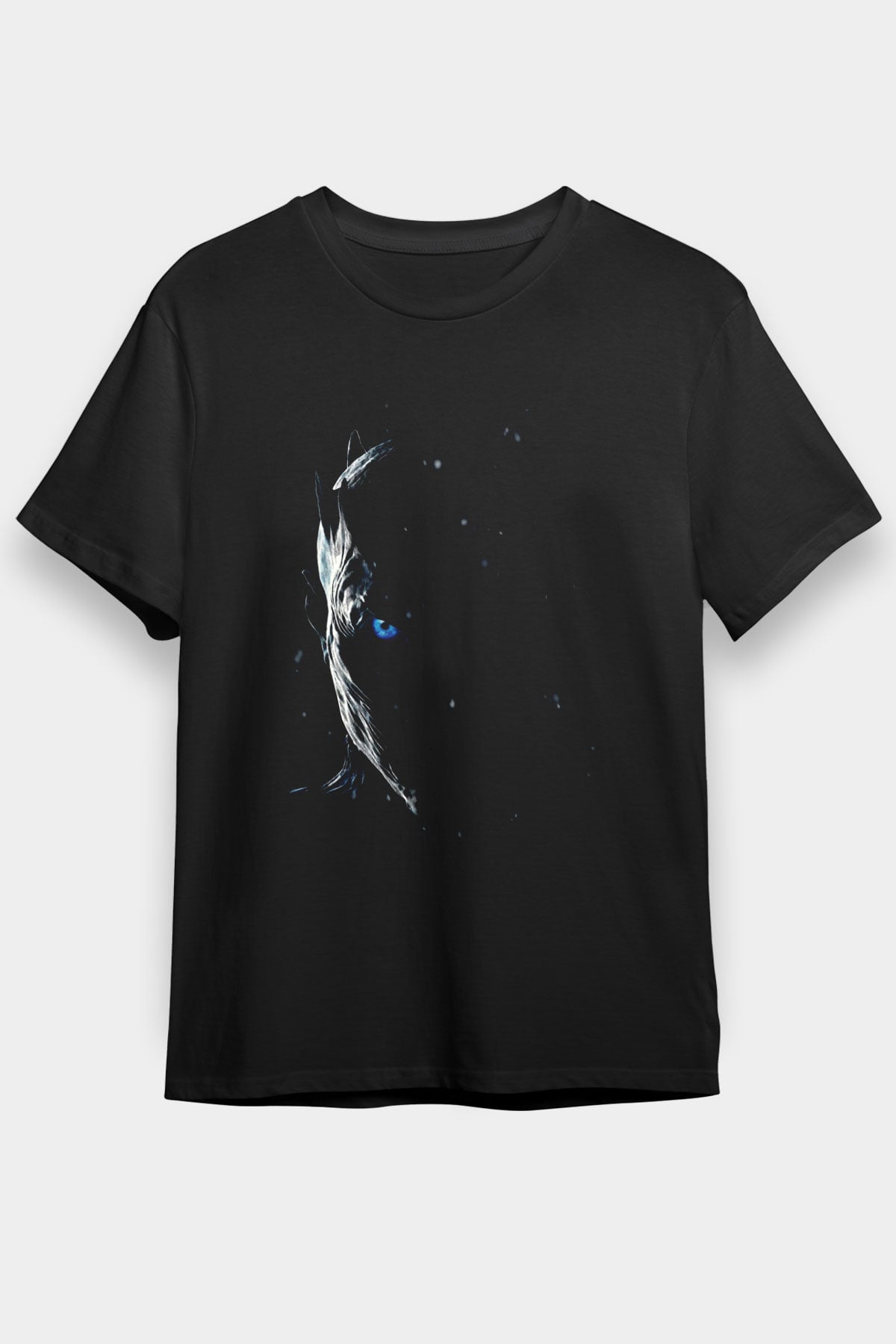 Unisex Game of Thrones Baskılı Siyah Unisex T-shirt