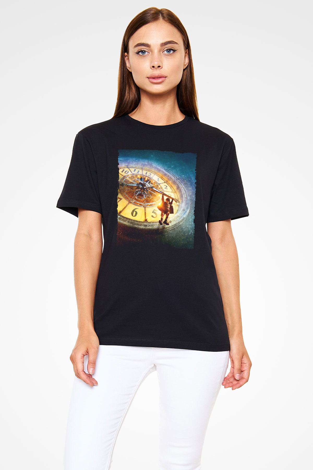 Unisex Hugo Baskılı Siyah Tshirt