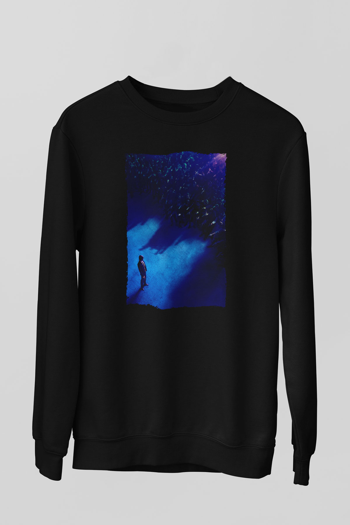 Unisex John Wick Serisi (John Wick) Baskılı Siyah Sweatshirt