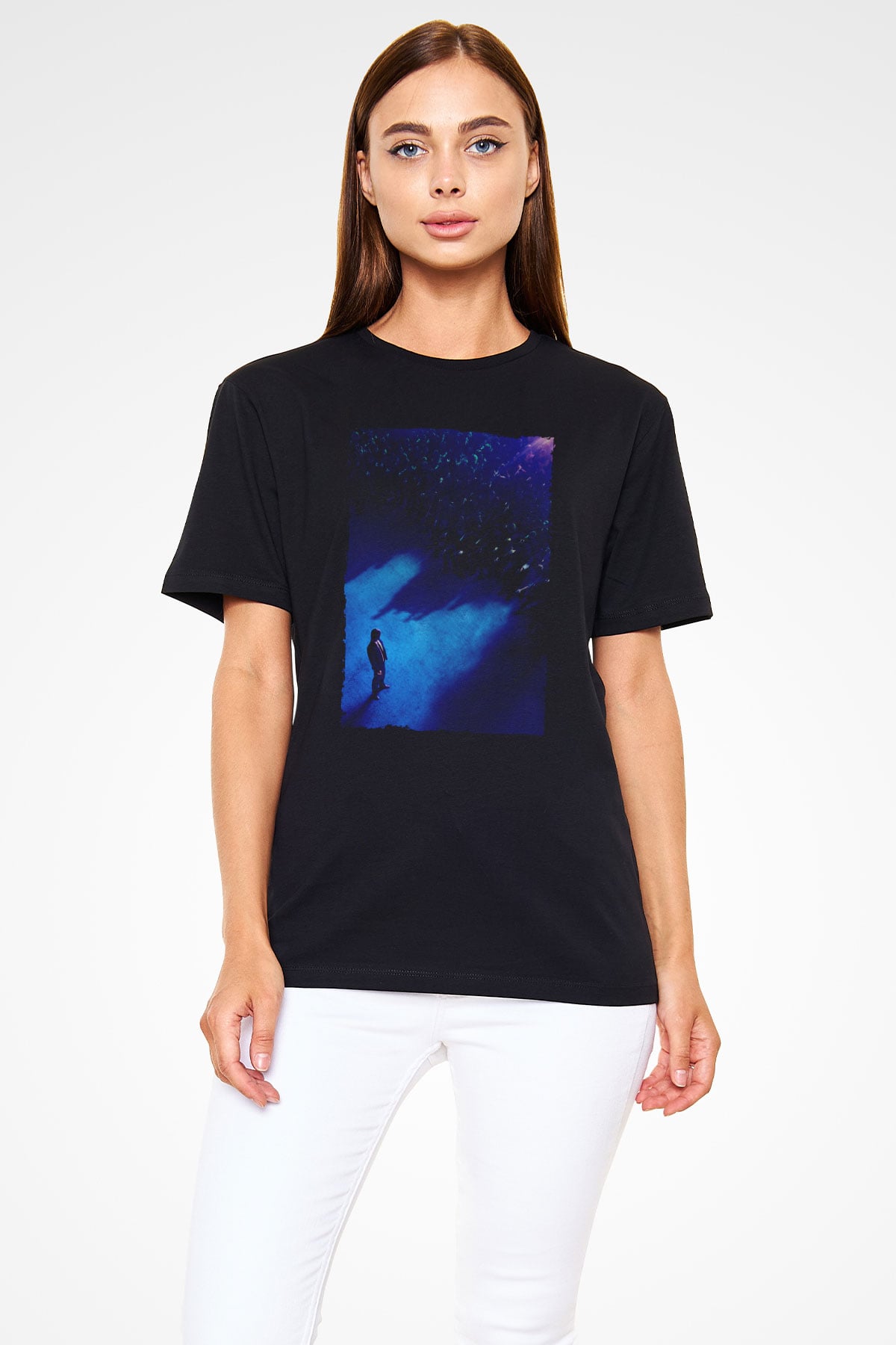 Unisex John Wick Serisi (John Wick) Baskılı Siyah Tişört