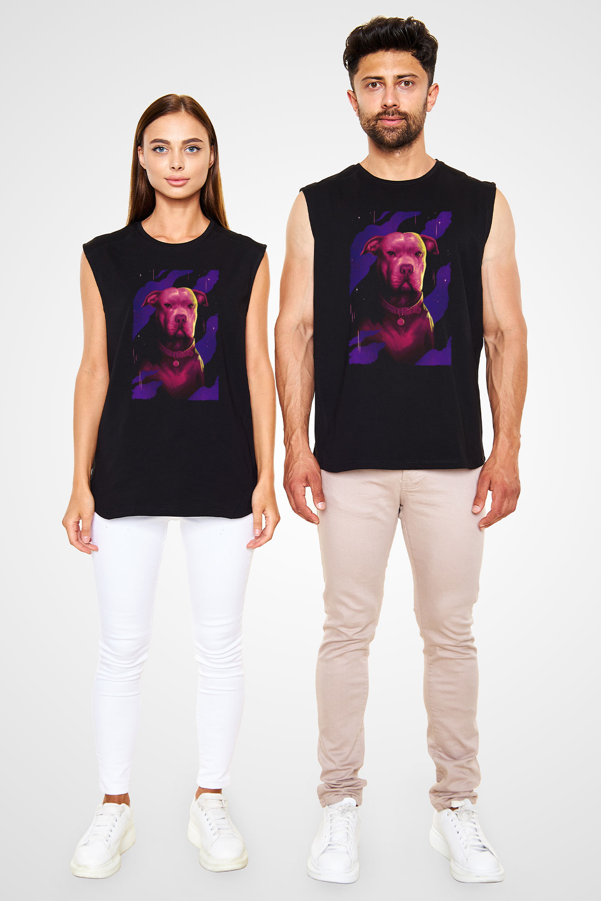 Unisex John Wick Serisi (John Wick) Baskılı Siyah Unisex Kolsuz T-shirt