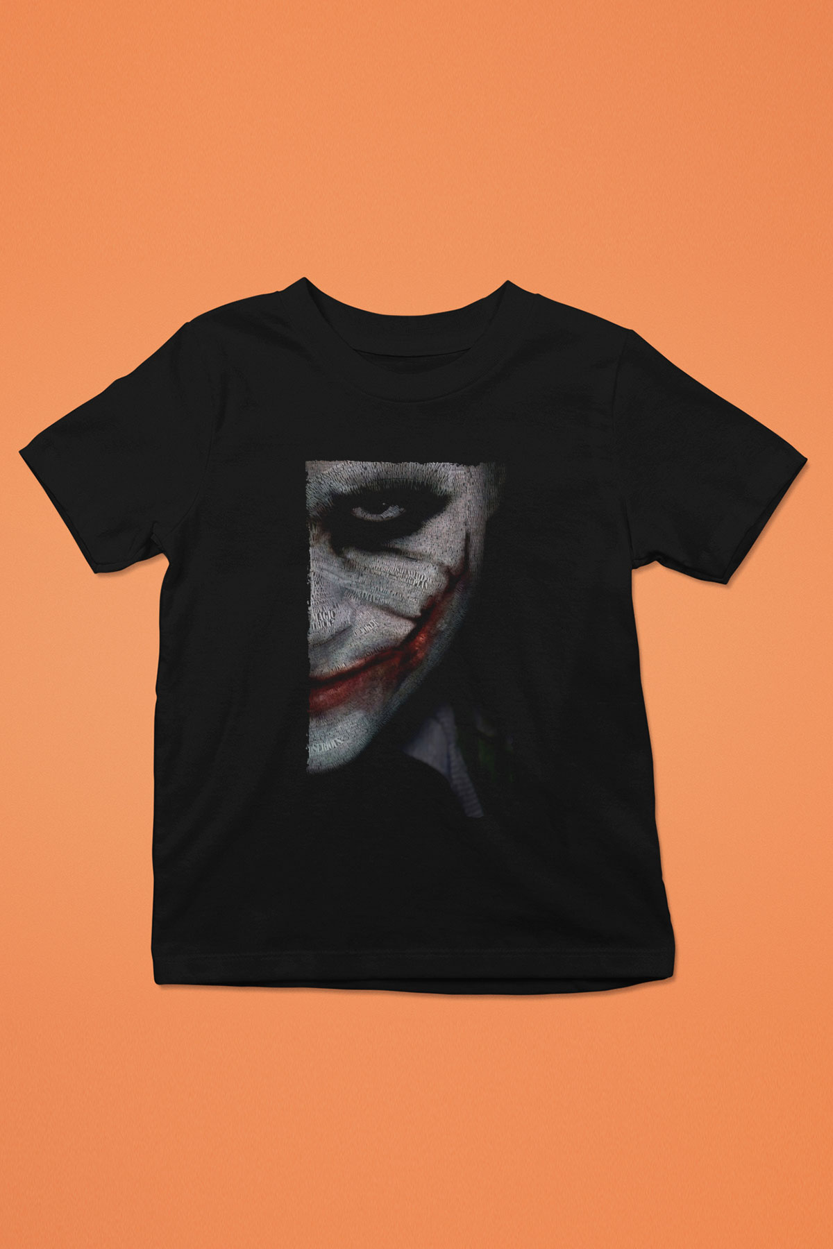 Unisex Joker Siyah Çocuk Unisex T-Shirt