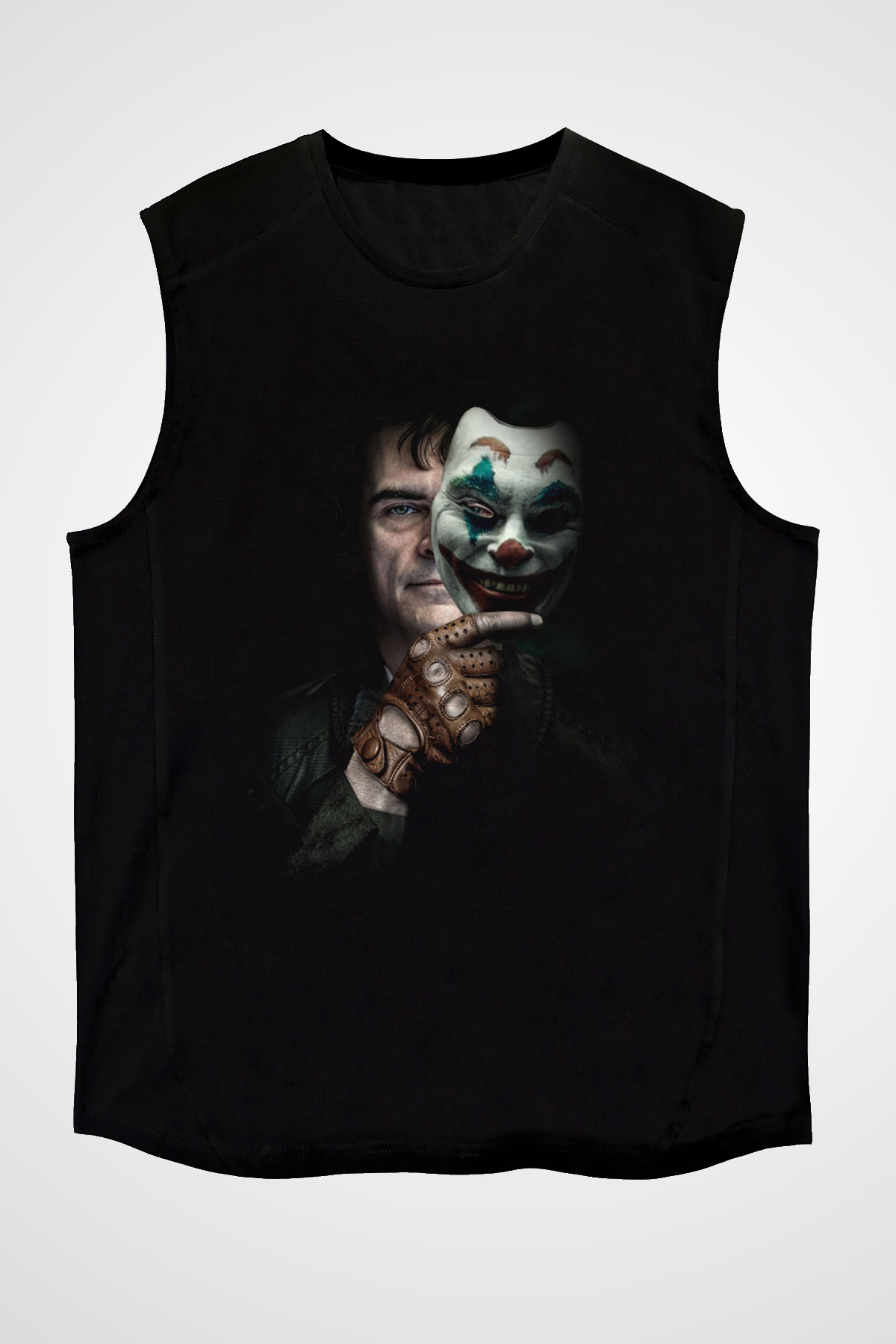 Unisex Joker Siyah Kolsuz Tişört