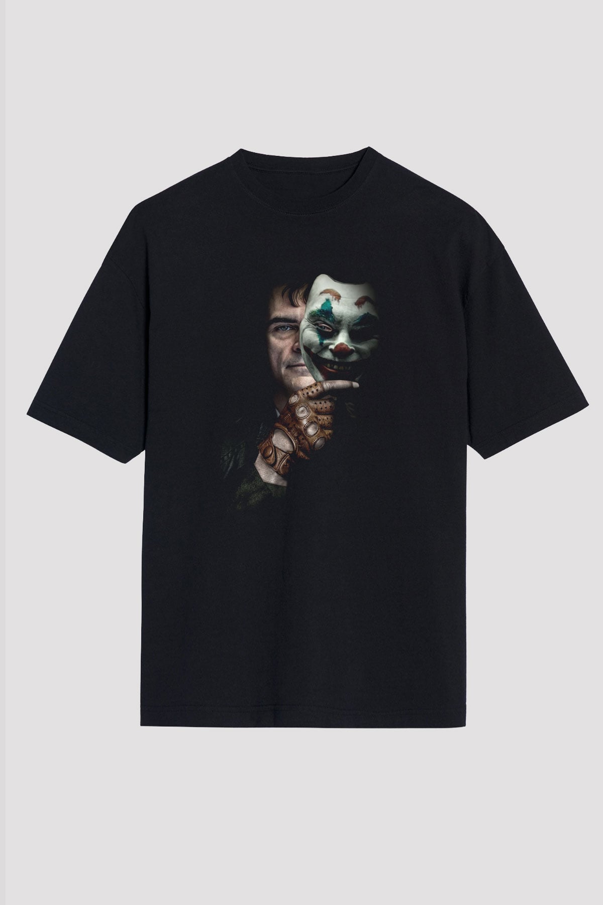 Unisex Joker Siyah Oversize Tişört