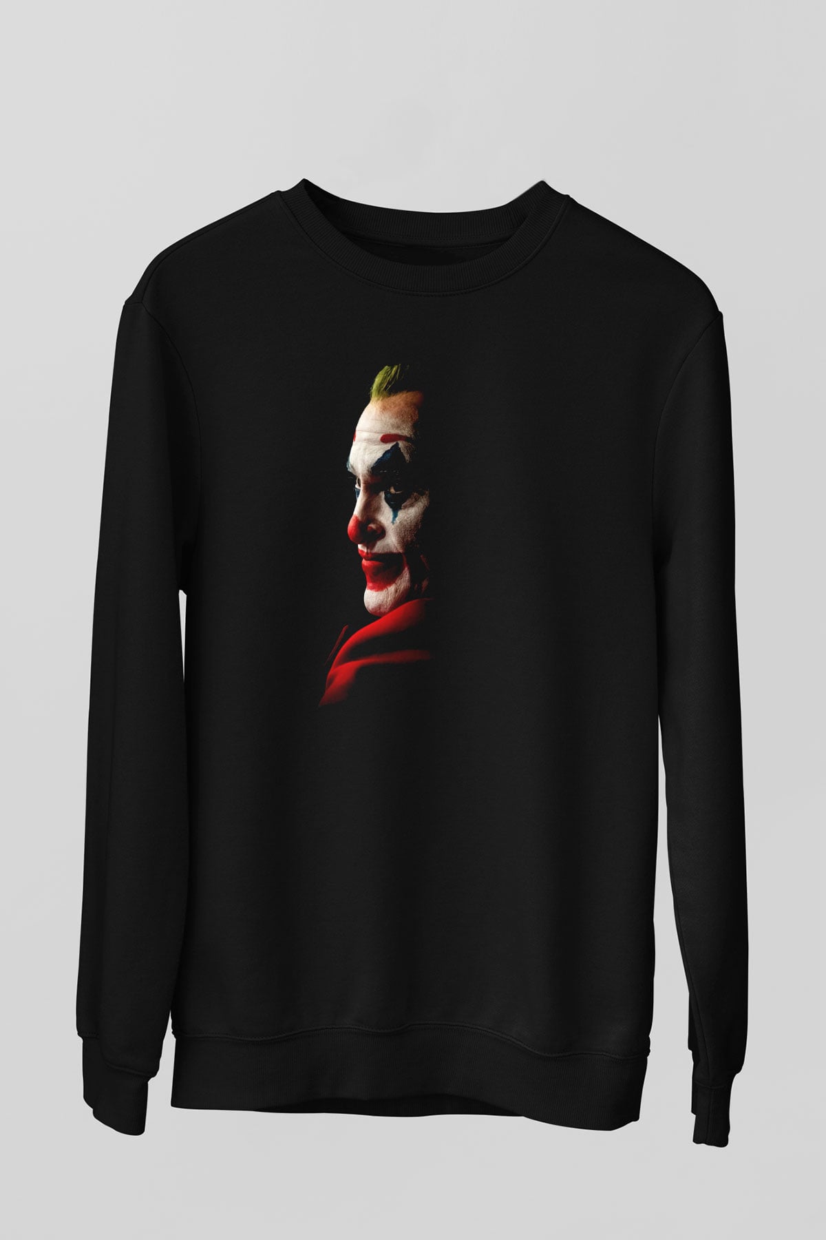 Unisex Joker Siyah Sweatshirt
