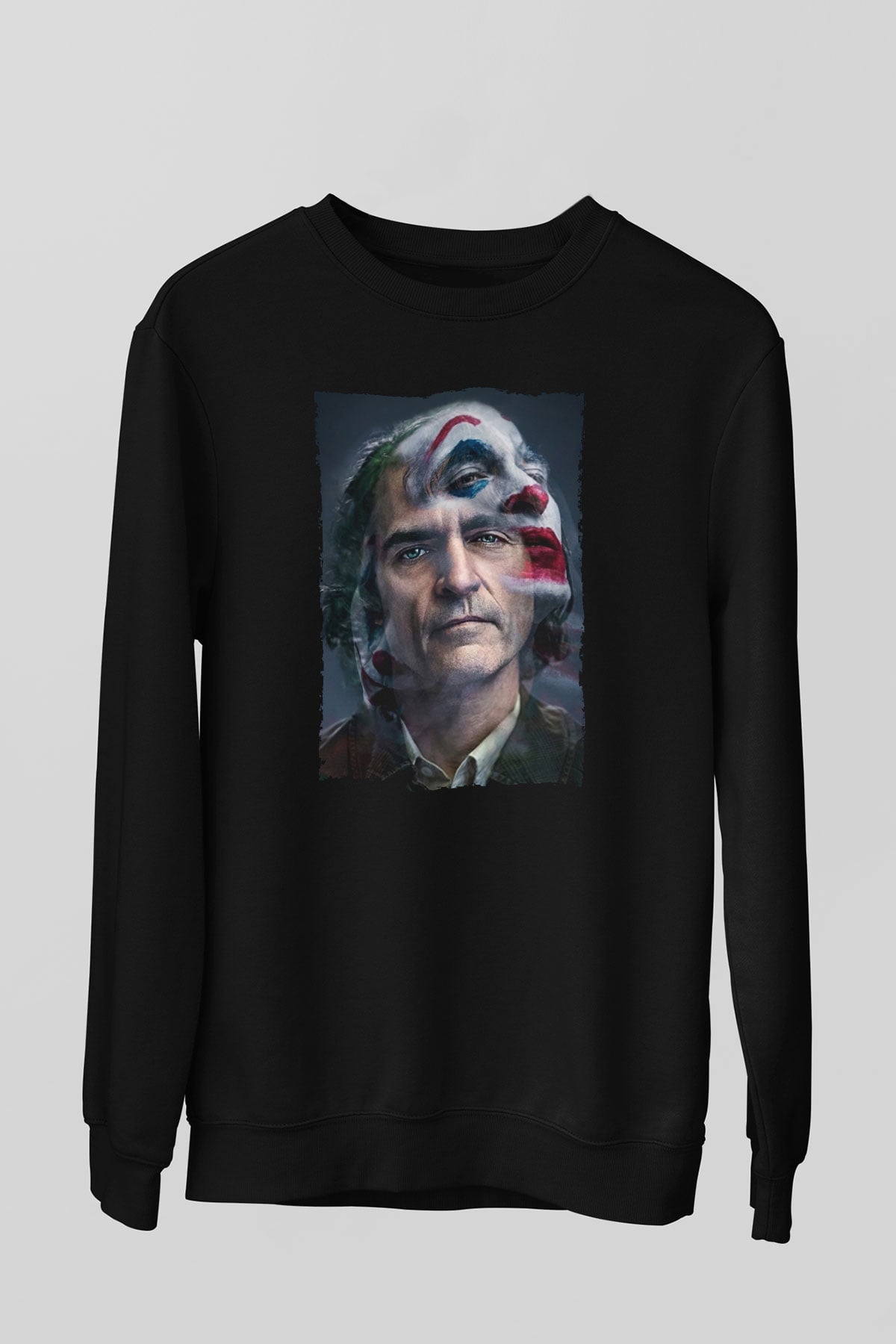Unisex Joker Siyah Sweatshirt
