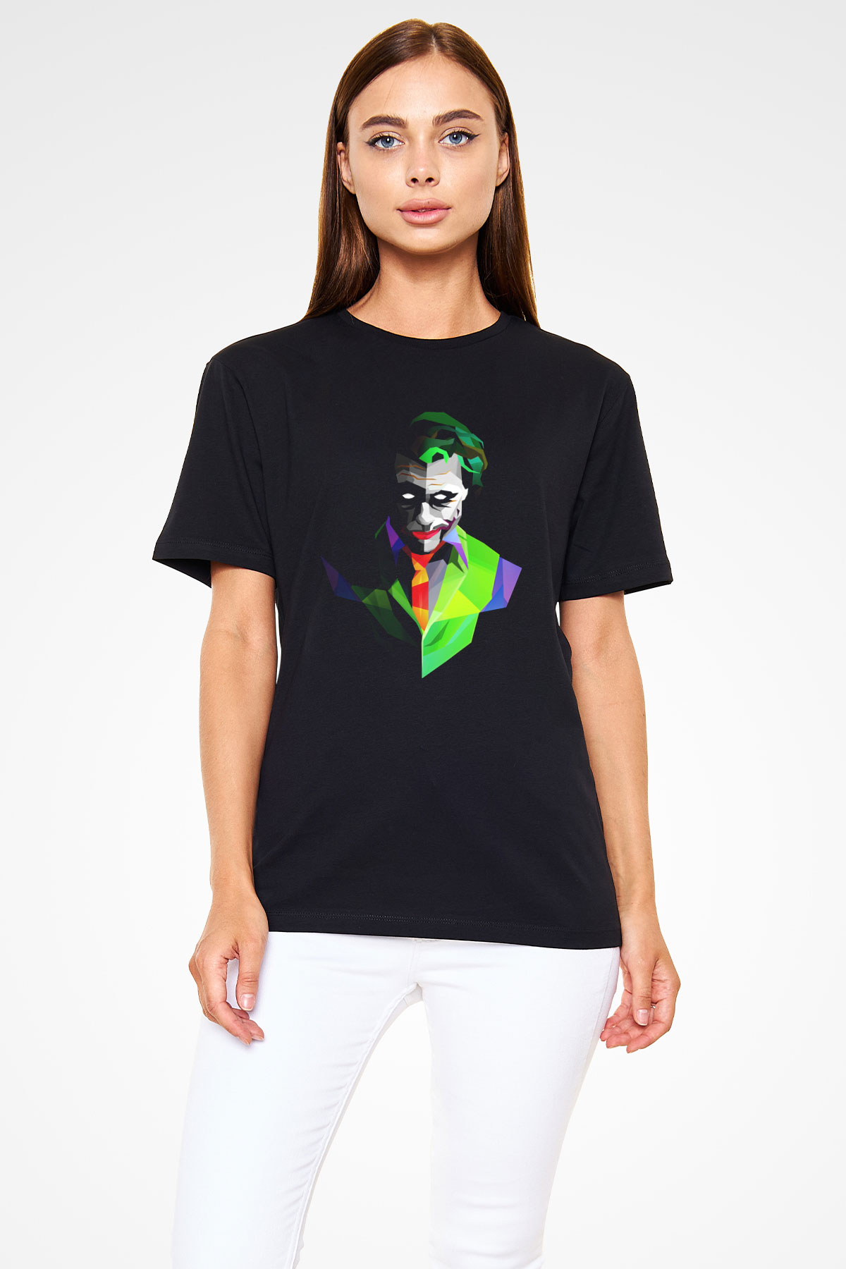Unisex Joker Siyah Unisex Tişört