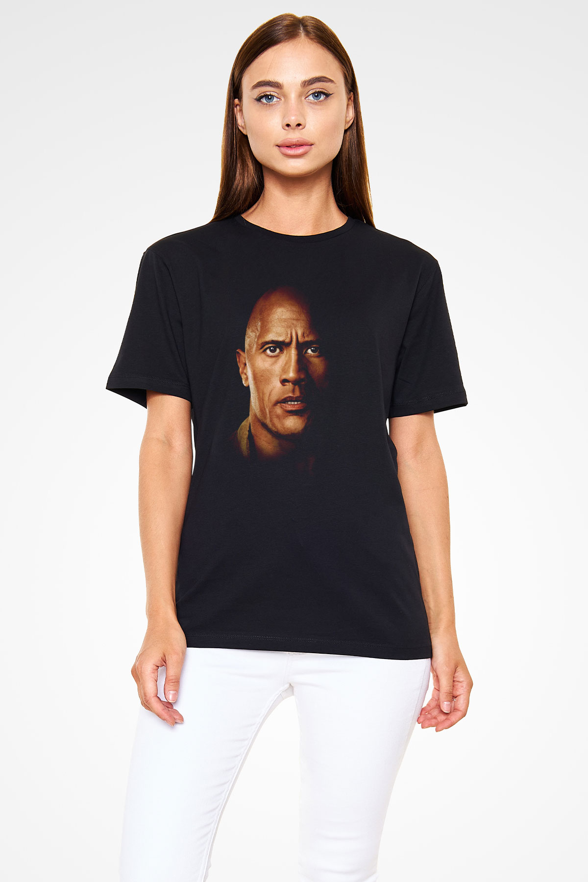Unisex Jumanji Vahşi Orman (Jumanji Welcome to the Jungl‪e‬) Baskılı Siyah Tshirt