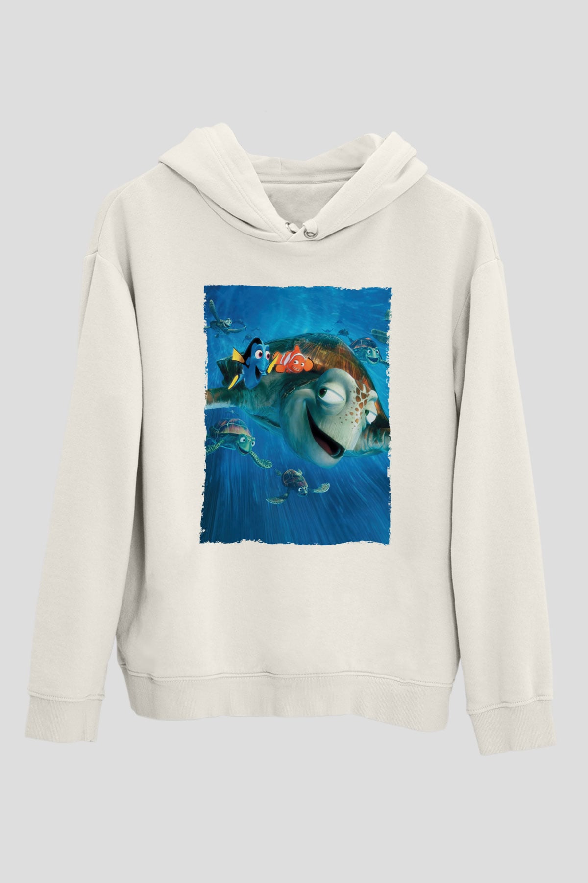 Unisex Kayıp Balık Nemo (Finding Nemo) Baskılı Beyaz T shirt