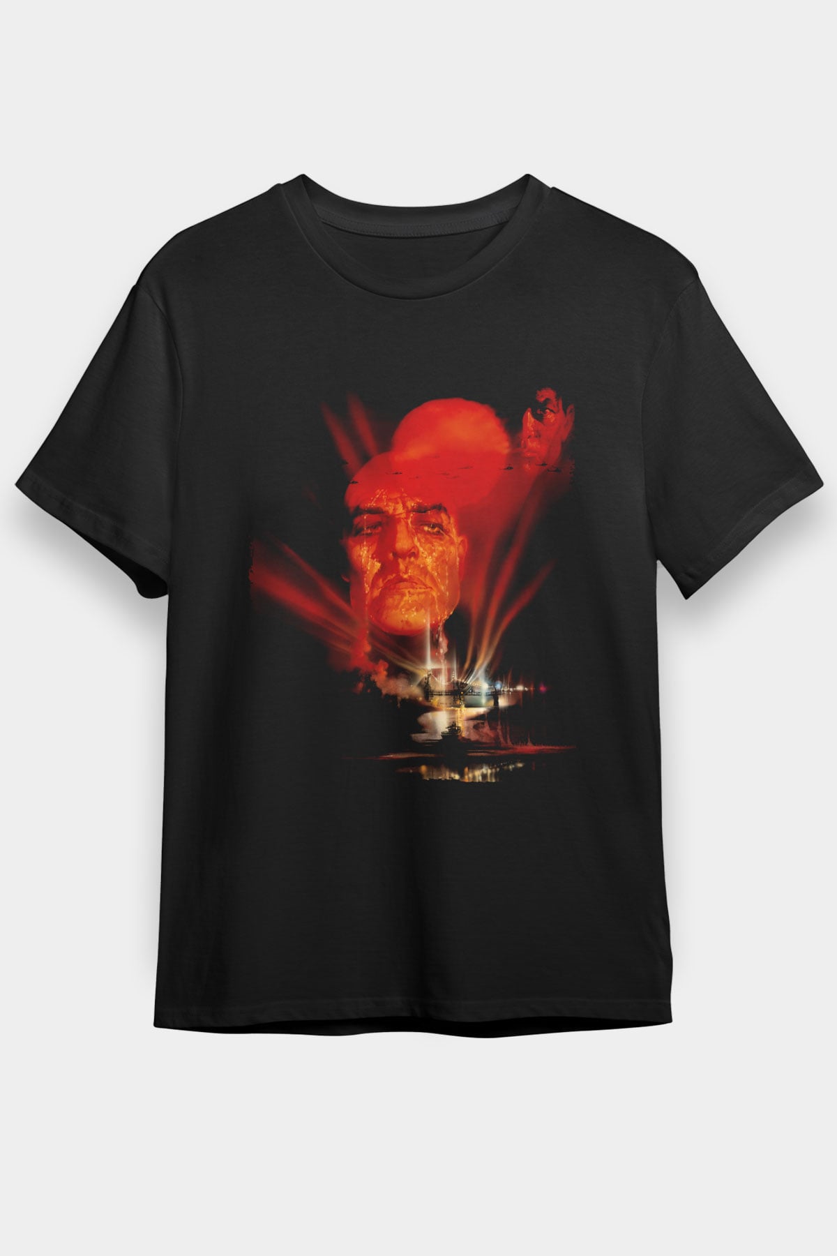 Unisex Kıyamet (Apocalypse Now) Baskılı Siyah Tişört