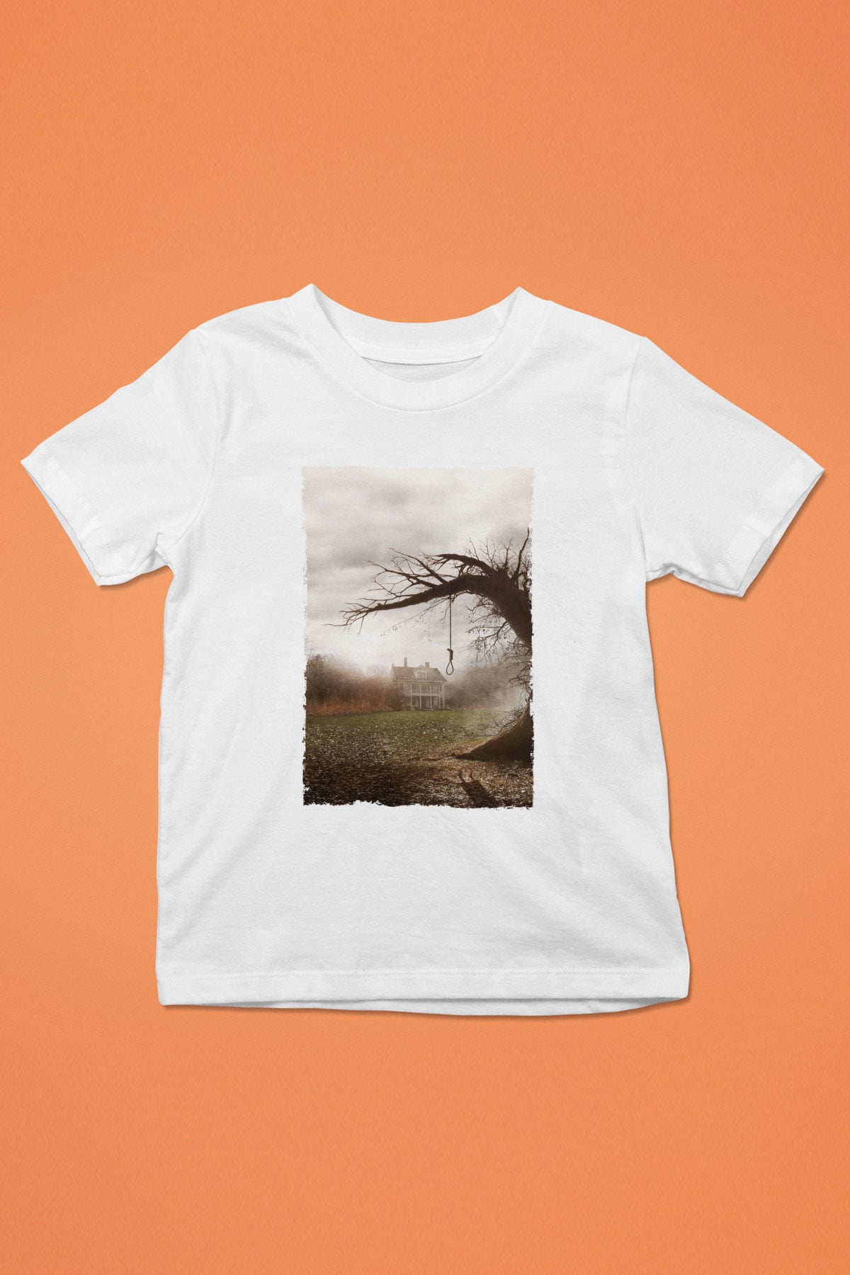 Unisex Korku Seansı (The Conjuring) Baskılı Beyaz Çocuk Tshirt