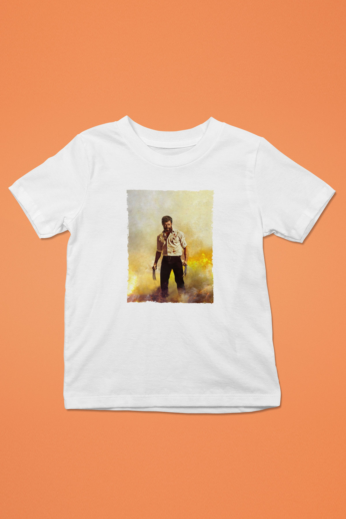 Unisex Logan Baskılı Beyaz Çocuk Tshirt
