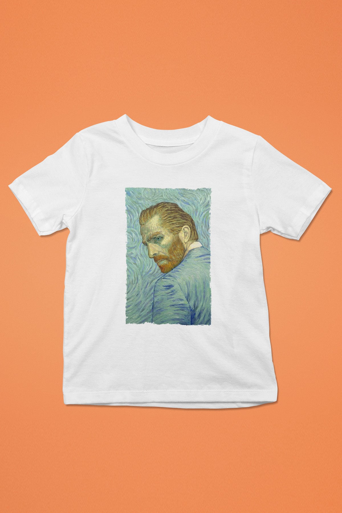 Unisex Loving Vincent Baskılı Beyaz Çocuk Tişört