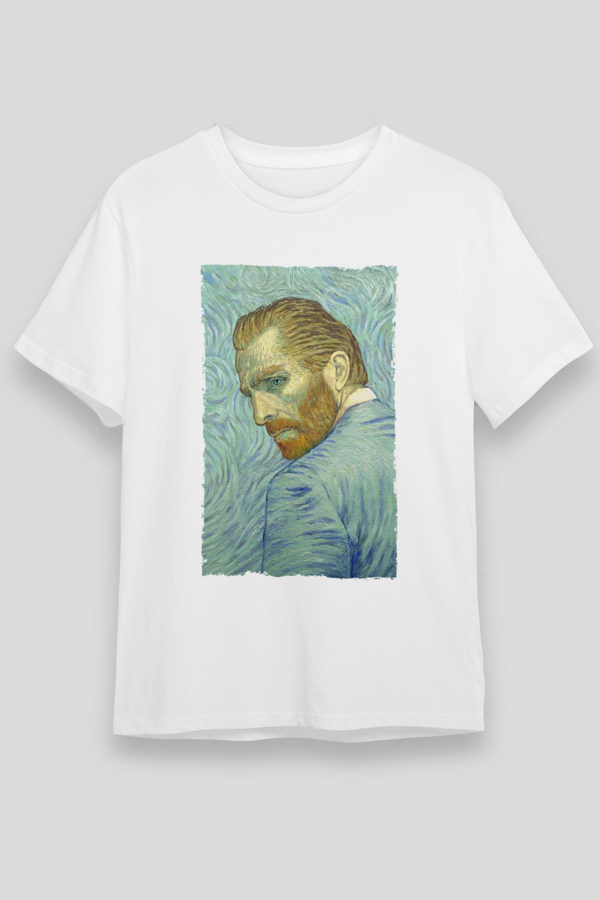 Unisex Loving Vincent Baskılı Beyaz Tişört