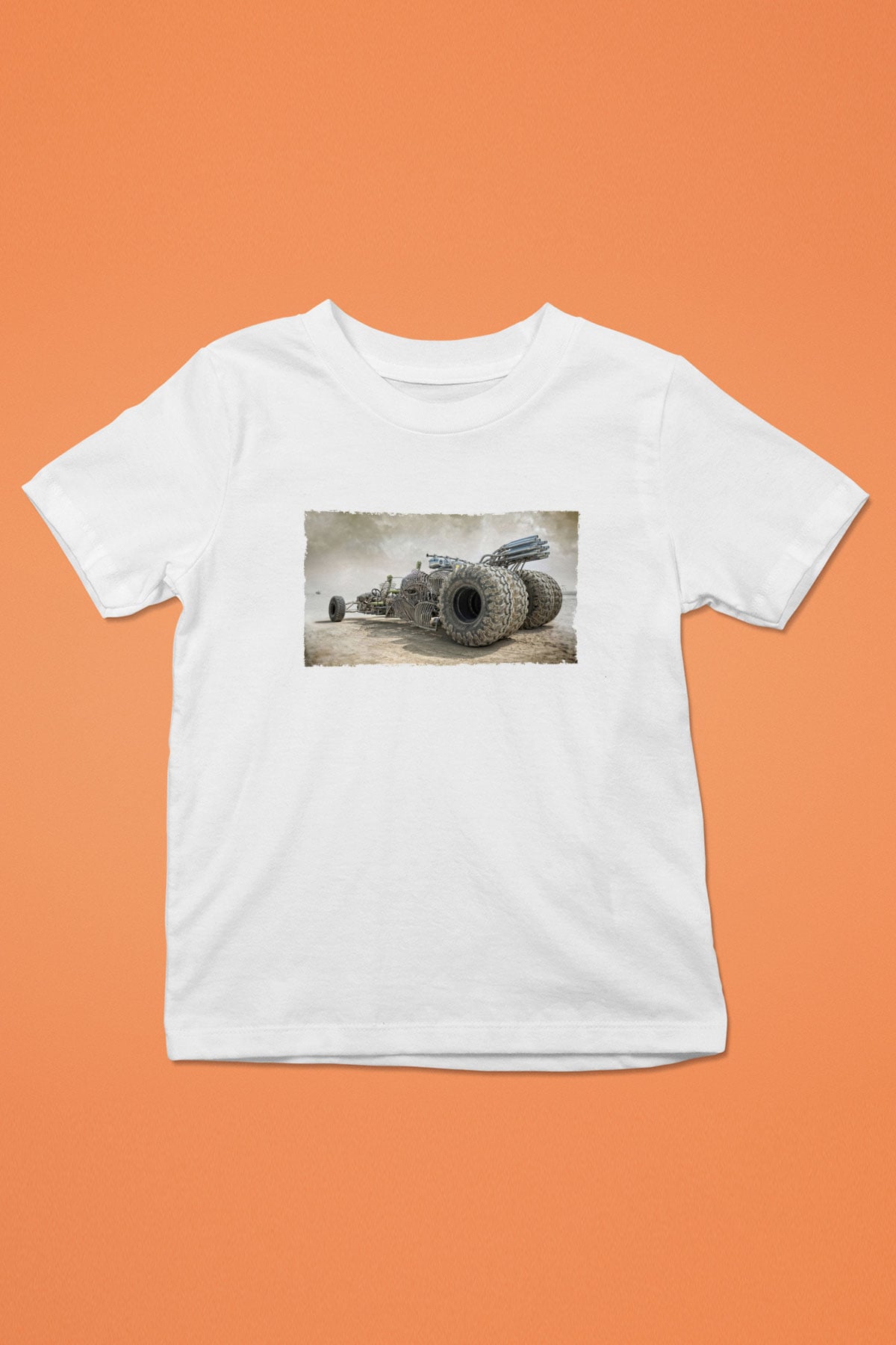 Unisex Mad Max Fury Road Baskılı Beyaz Çocuk Tshirt