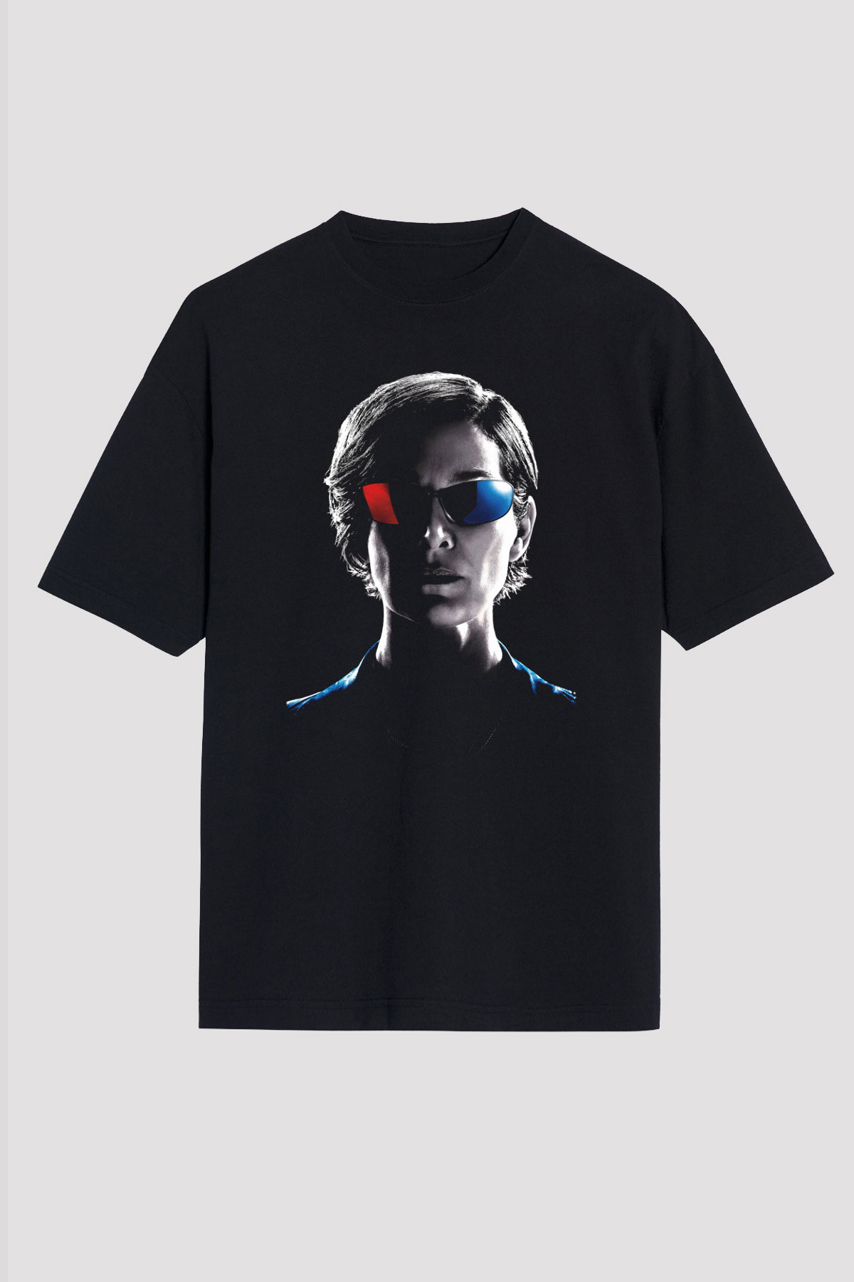 Unisex Matrix Resurrections (The Matrix Resurrections) Baskılı Siyah Oversize Tshirt