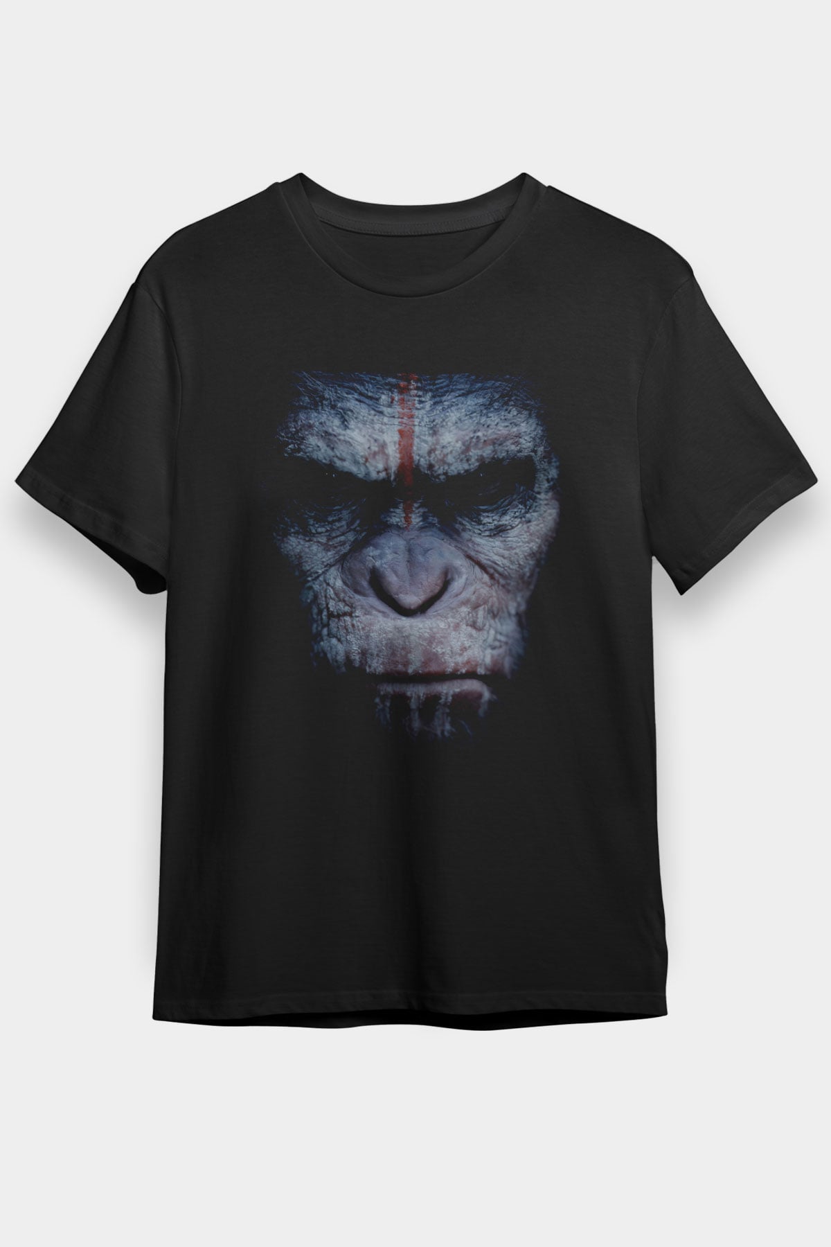 Unisex Maymunlar Cehennemi Şafak Vakti (Dawn of the Planet of the Apes) Baskılı Siyah T-shirt