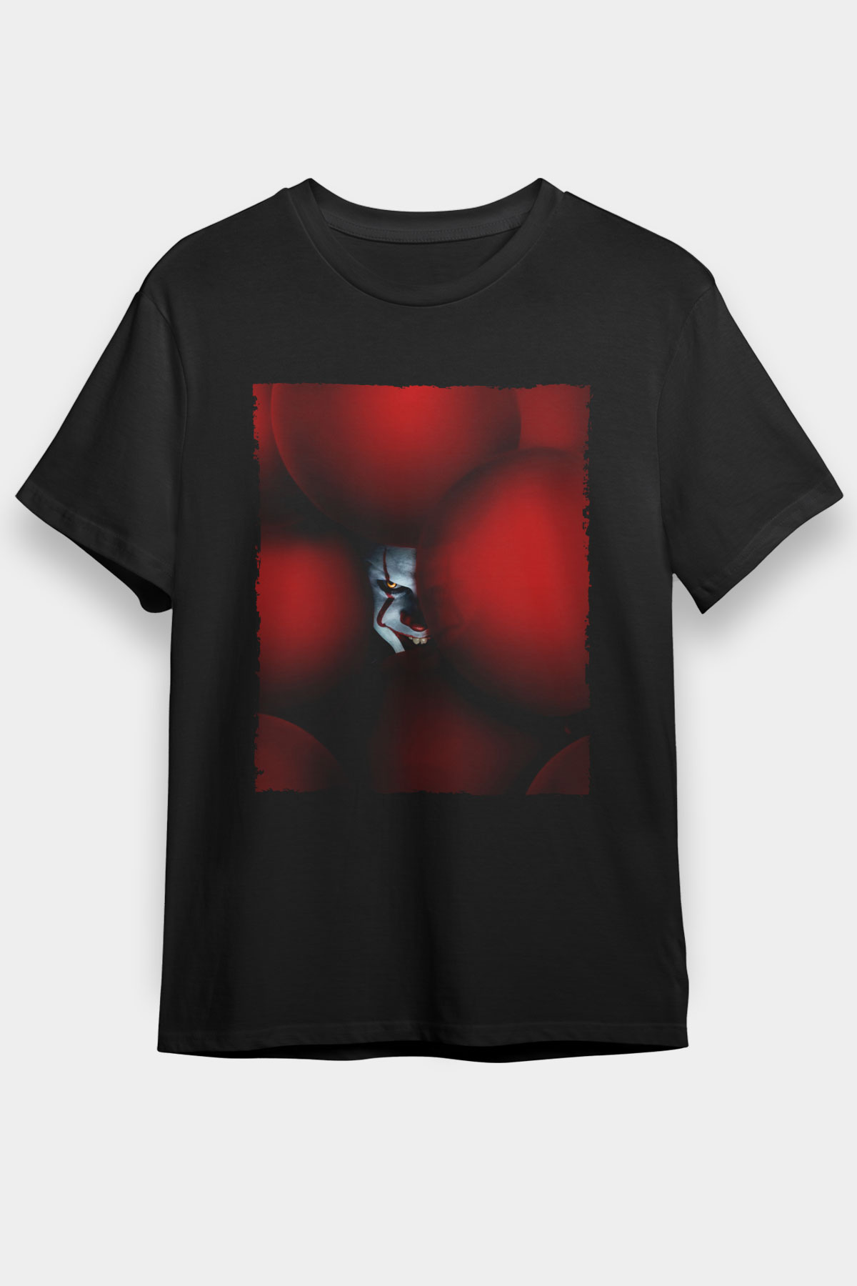 Unisex O (IT) Baskılı Siyah Unisex Tişört