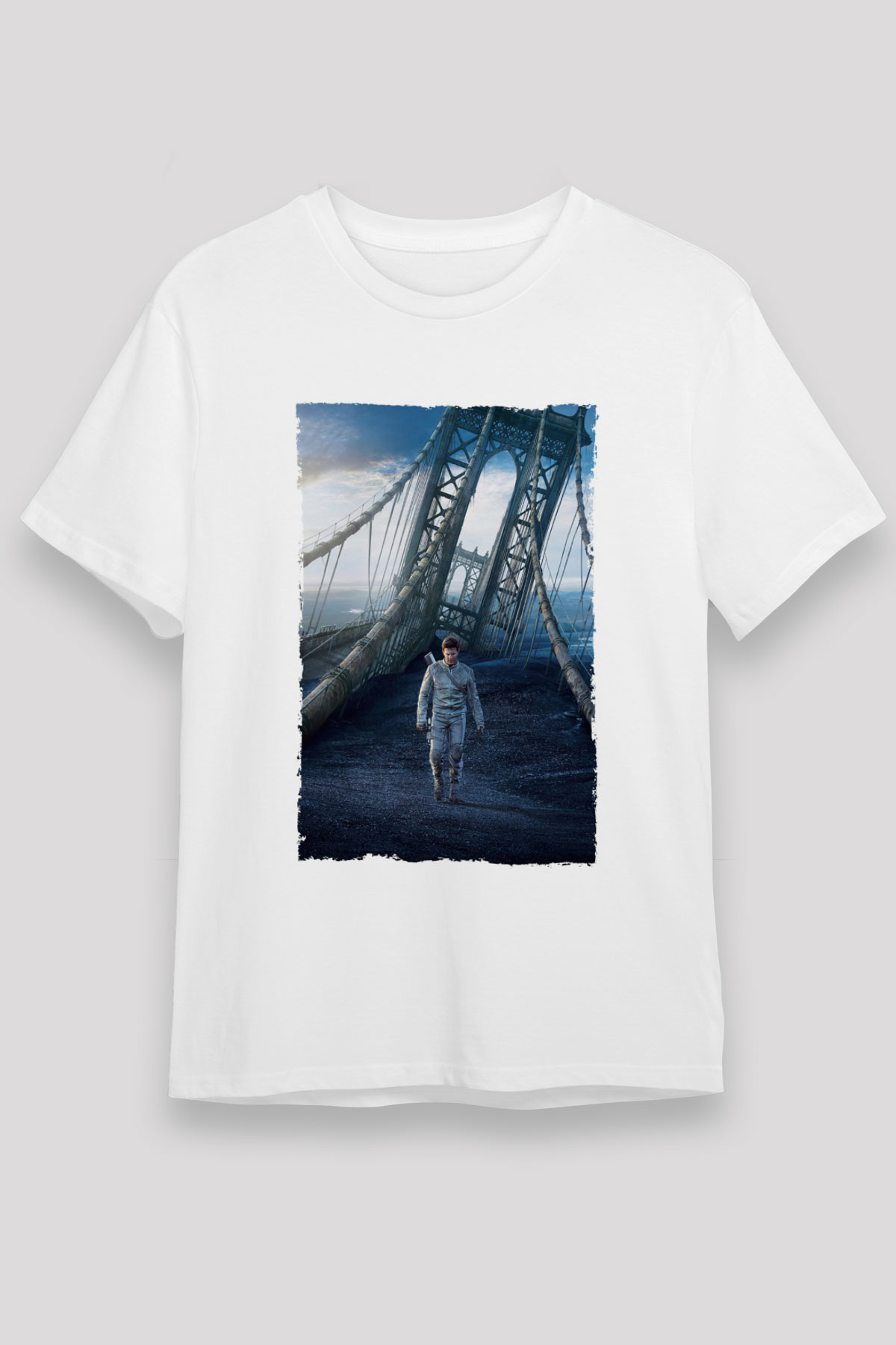 Unisex Oblivion Baskılı Beyaz Tişört