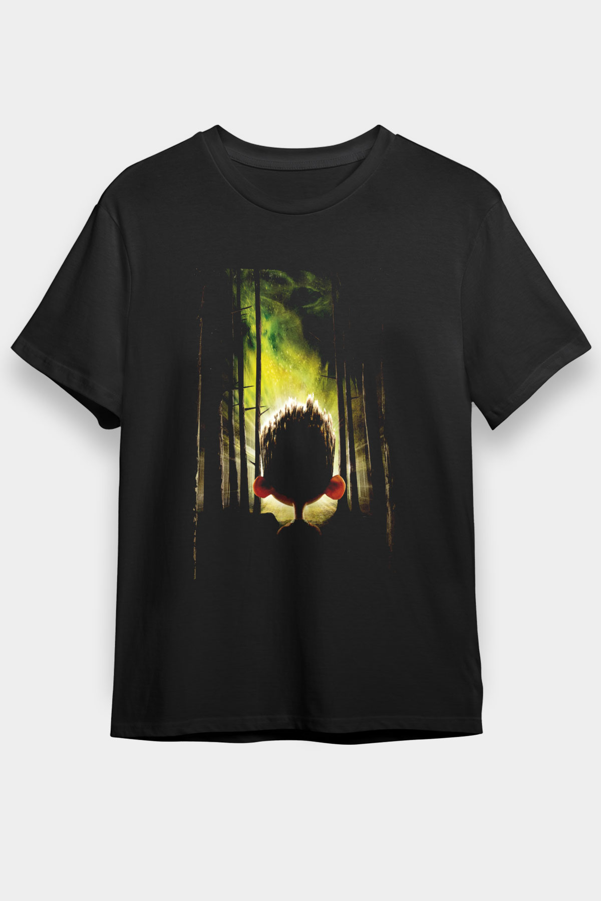 Unisex ParaNorman Baskılı Siyah Tshirt