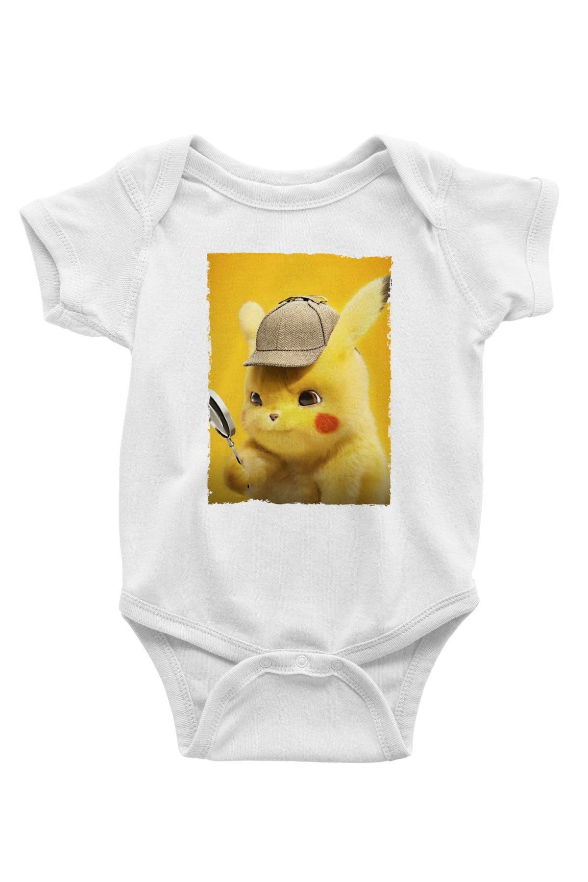 Unisex Pokémon Dedektif Pikachu (Pokémon Detective Pikachu) Baskılı Bebek Body - Zıbın