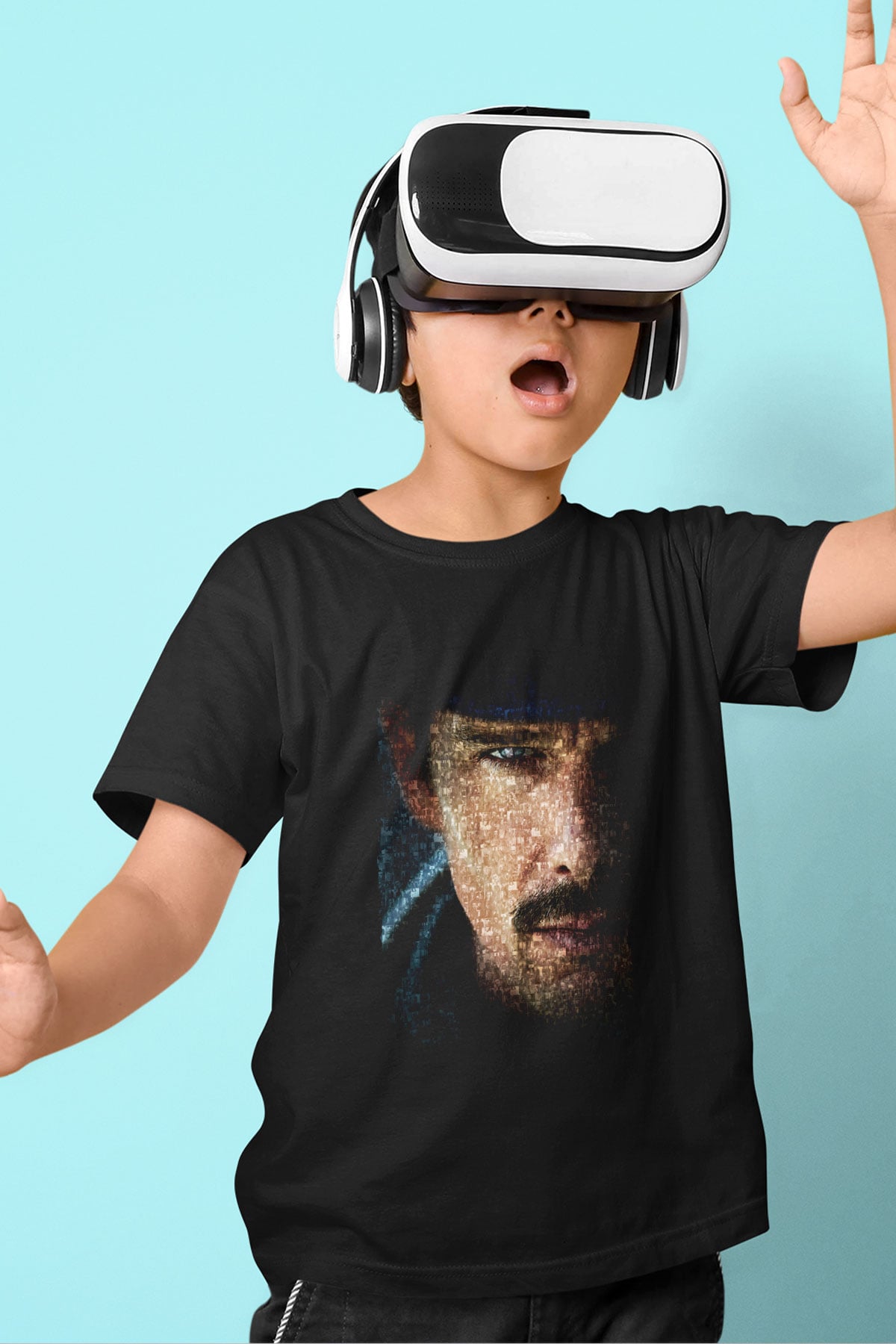 Unisex Predestination (Kader) (Predestination) Baskılı Siyah Çocuk T-Shirt