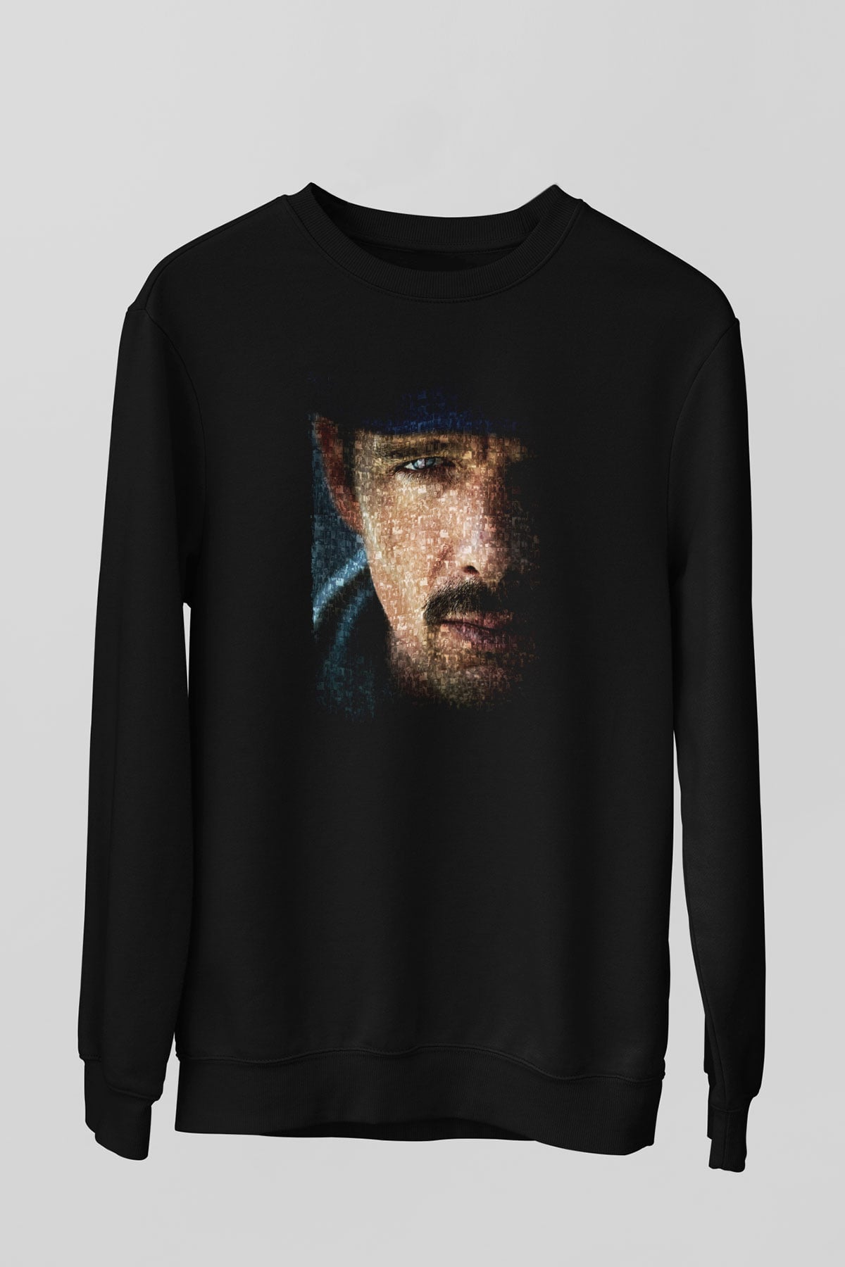 Unisex Predestination (Kader) (Predestination) Baskılı Siyah Sweatshirt