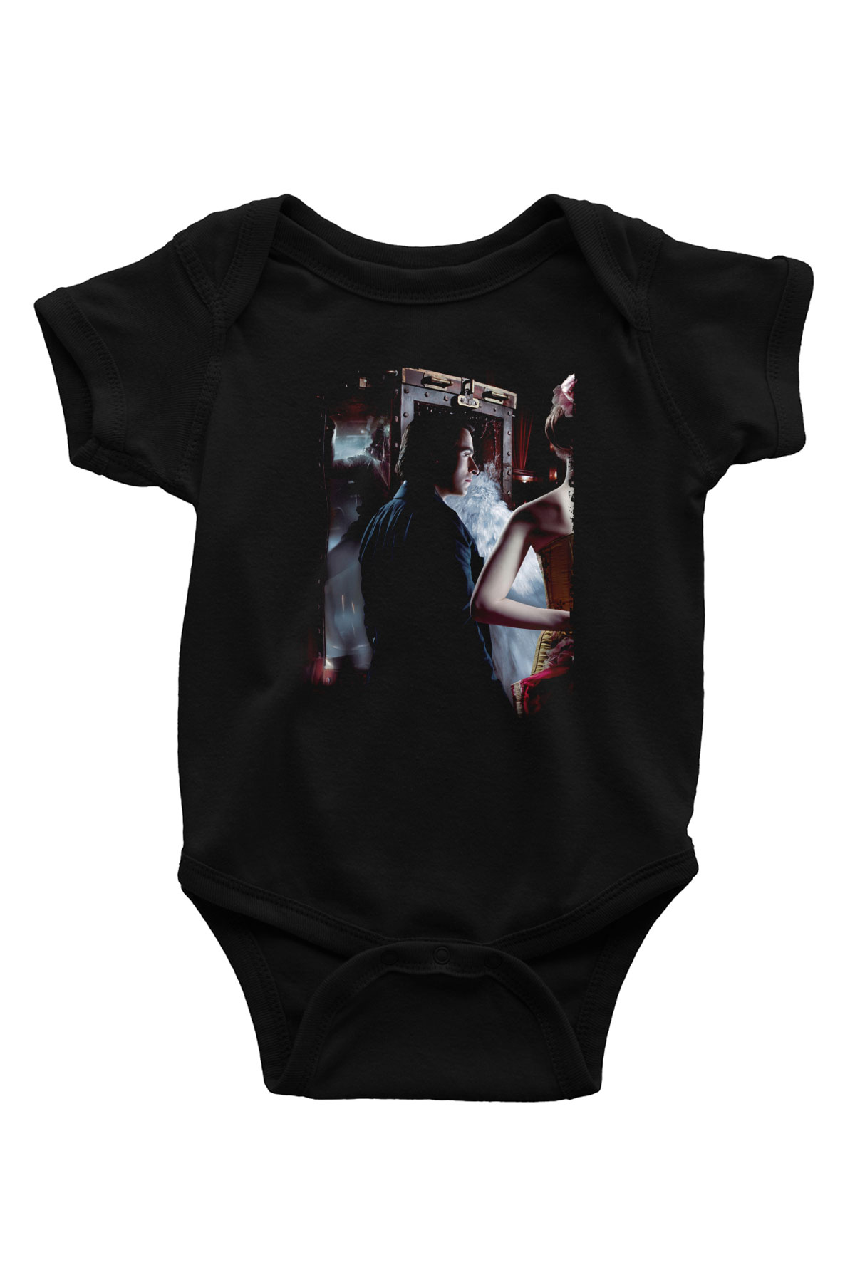 Unisex Prestij (The Prestige) Baskılı Siyah Bebek Body - Zıbın