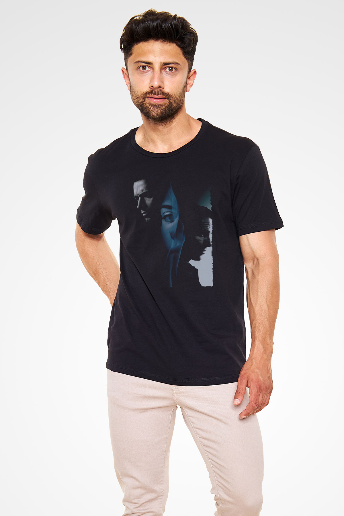 Unisex Prestij (The Prestige) Baskılı Siyah Tshirt