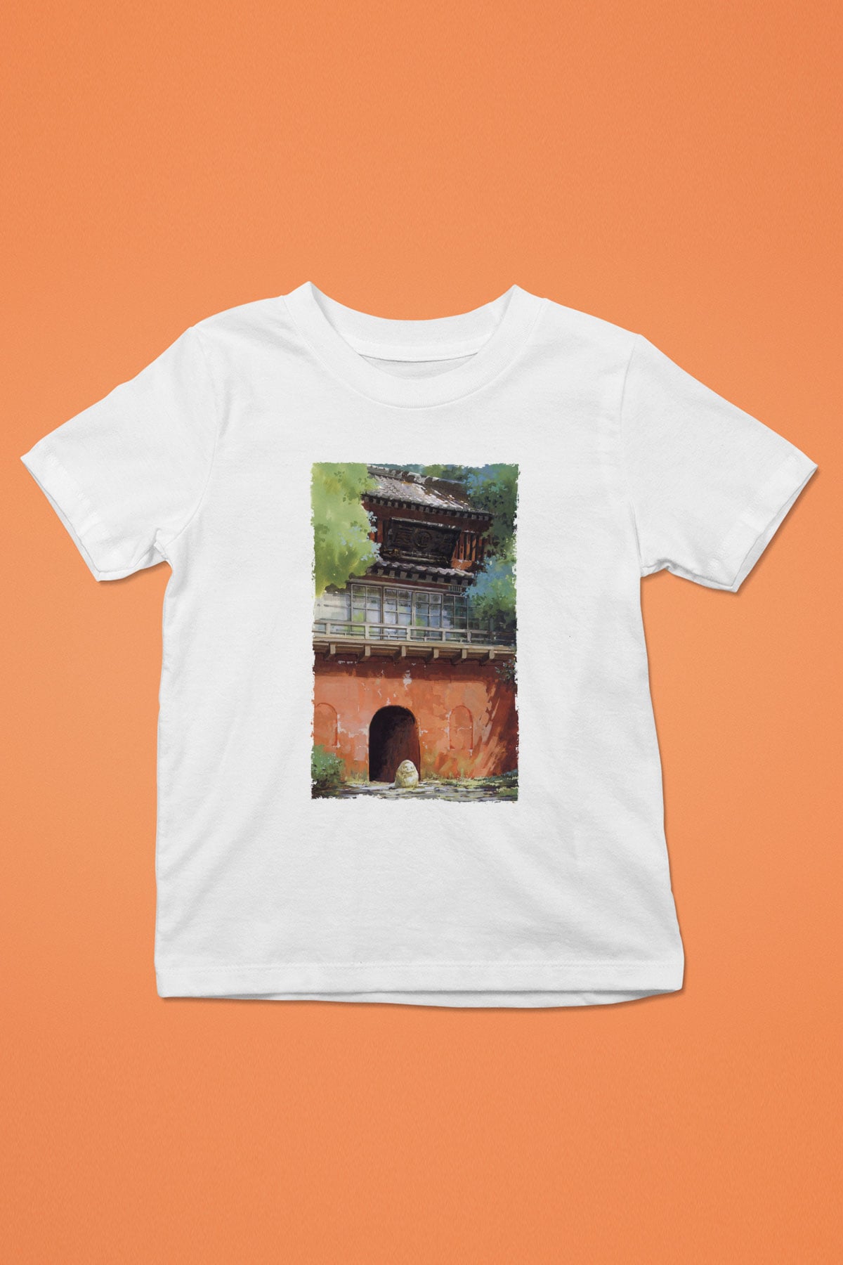 Unisex Ruhların Kaçışı (Spirited Away) Baskılı Beyaz Çocuk Tshirt