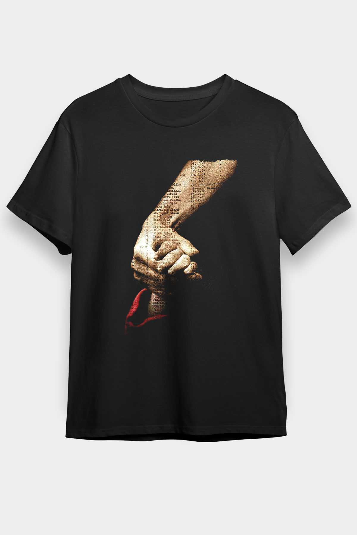 Unisex Schindler'in Listesi (Schindler's List) Baskılı Siyah Tshirt