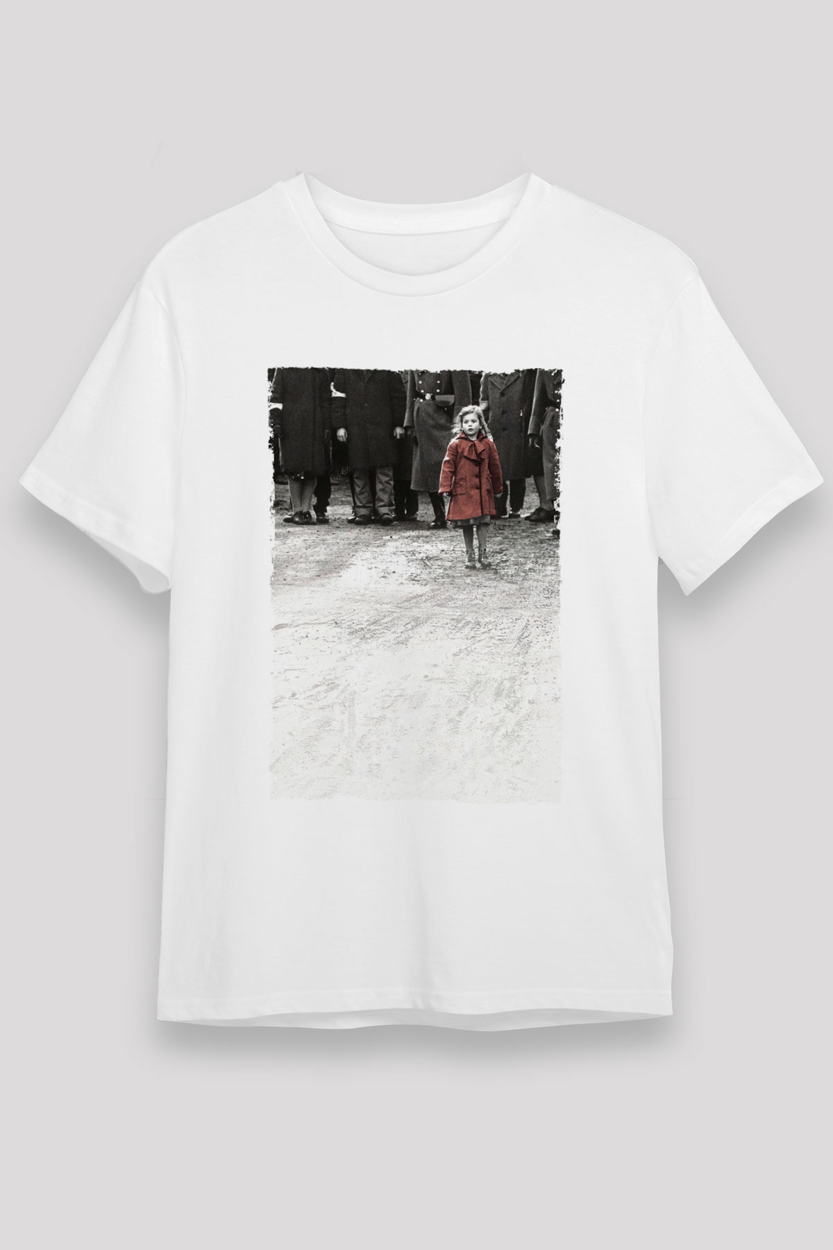 Unisex Schindler'in Listesi (Schindler's List) Baskılı Beyaz Tişört