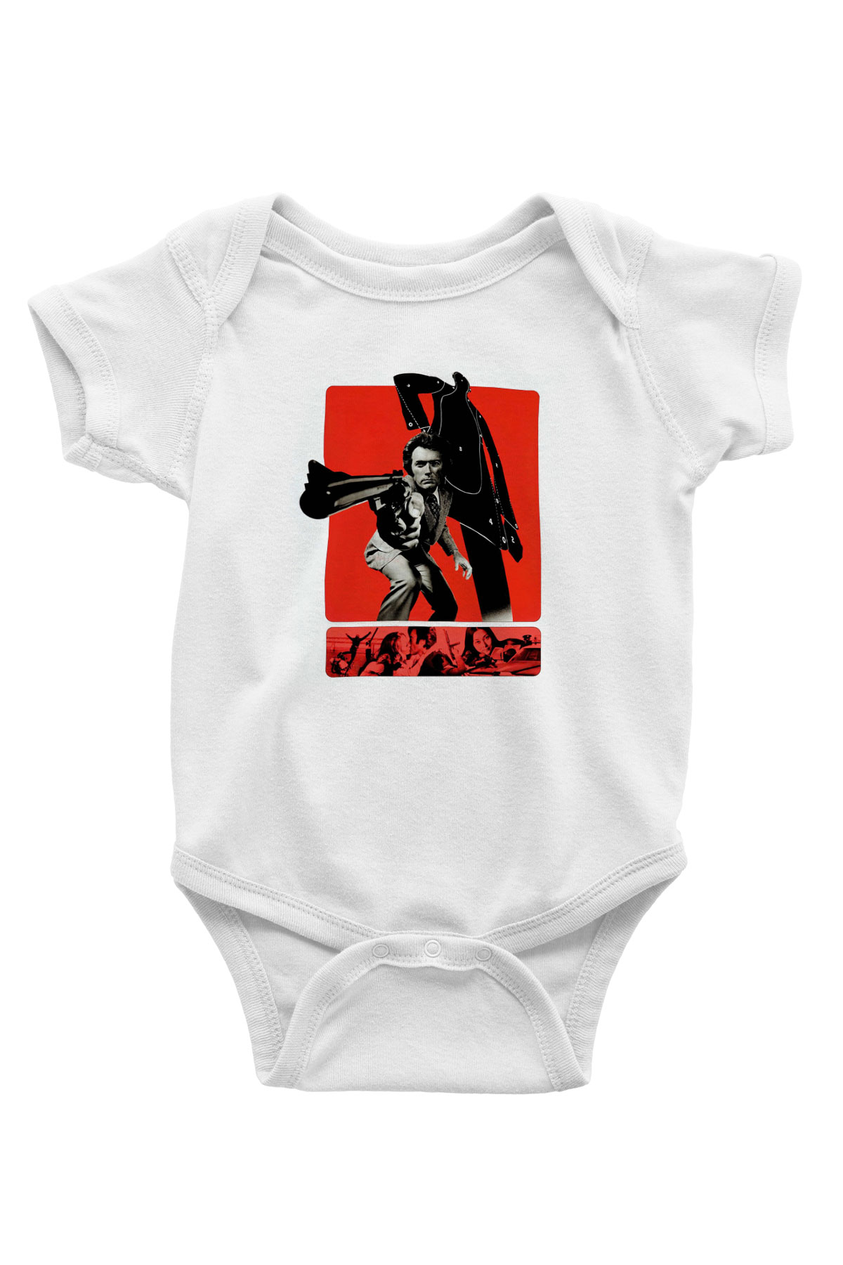Unisex Silahın Gücü (Magnum Force) Baskılı Bebek Body - Zıbın