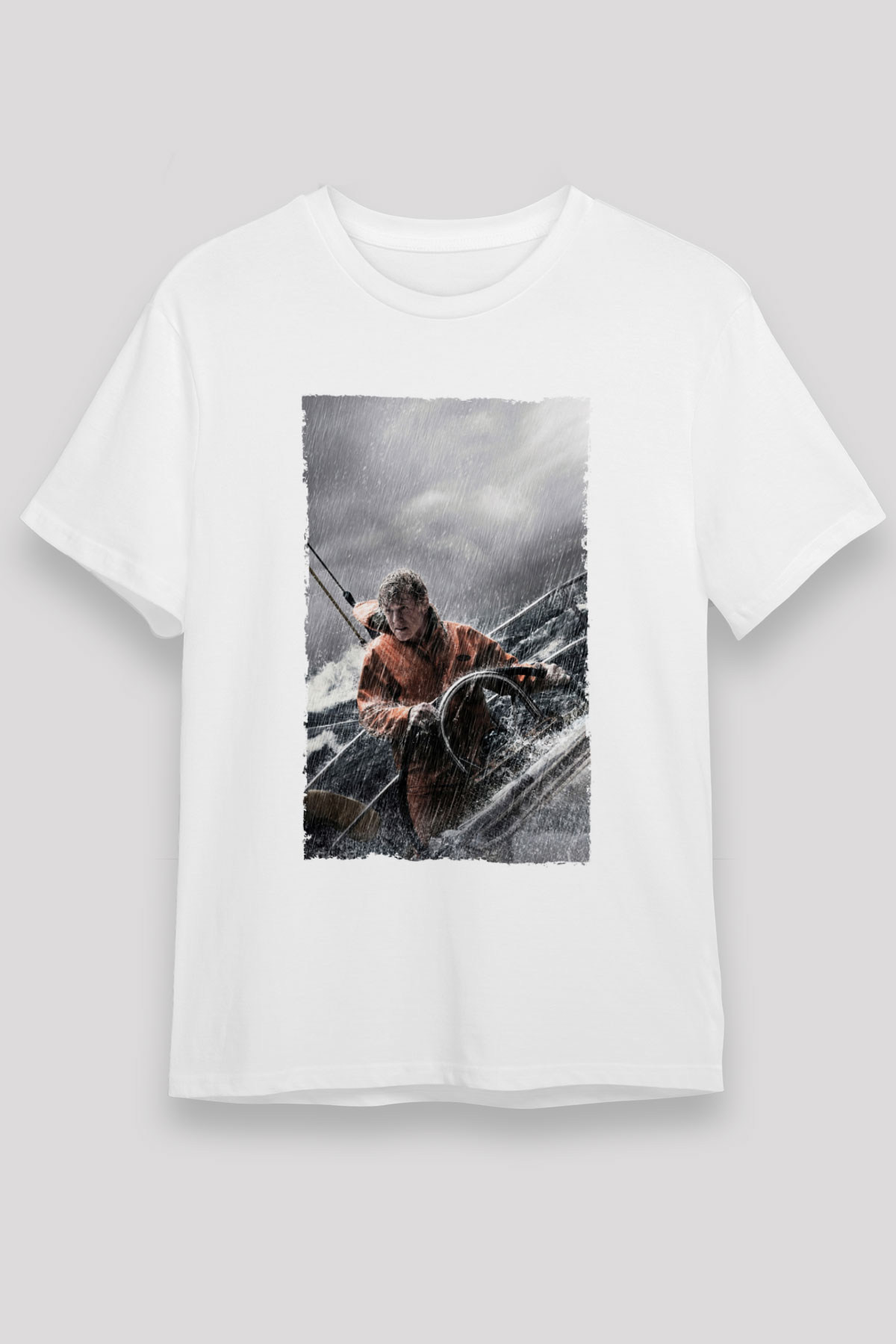 Unisex Sona Doğru - All Is Lost Baskılı Beyaz Tişört