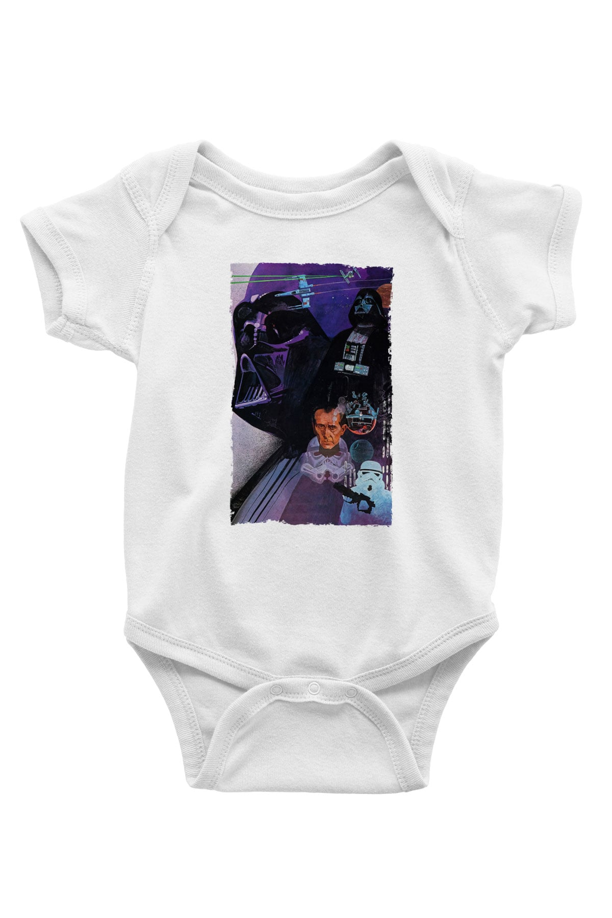 Unisex Star Wars Baskılı Bebek Body - Zıbın