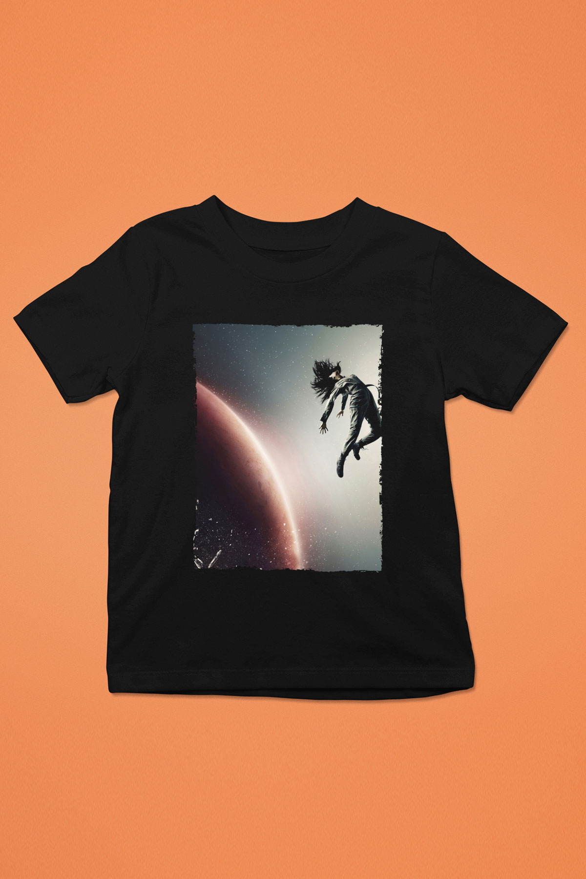 Unisex The Expanse Baskılı Siyah Çocuk Tshirt