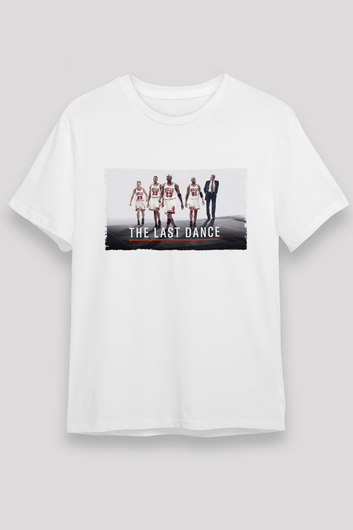 Unisex The Last Dance Baskılı Beyaz Tişört