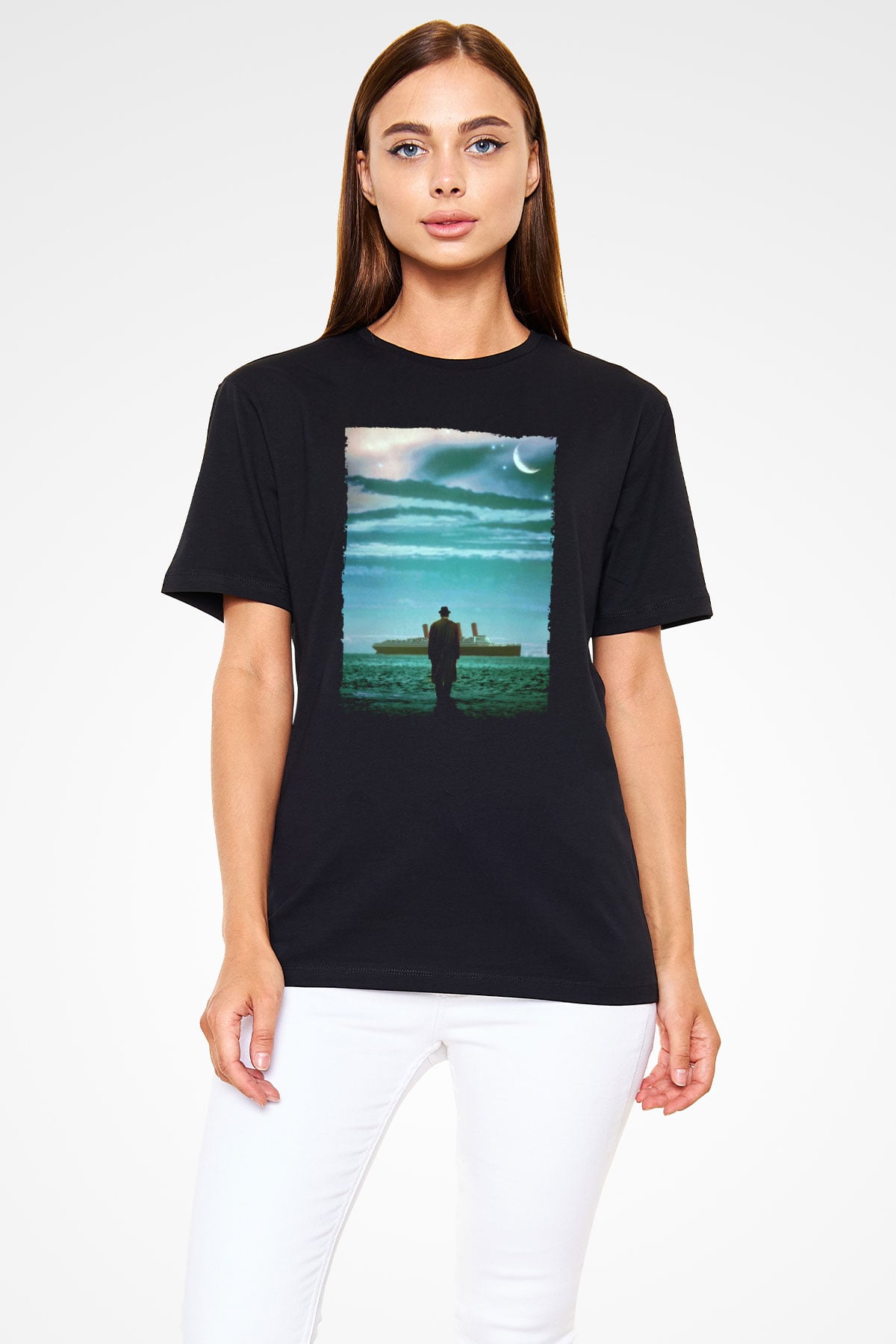 Unisex The Legend of 1900 Baskılı Siyah Tişört