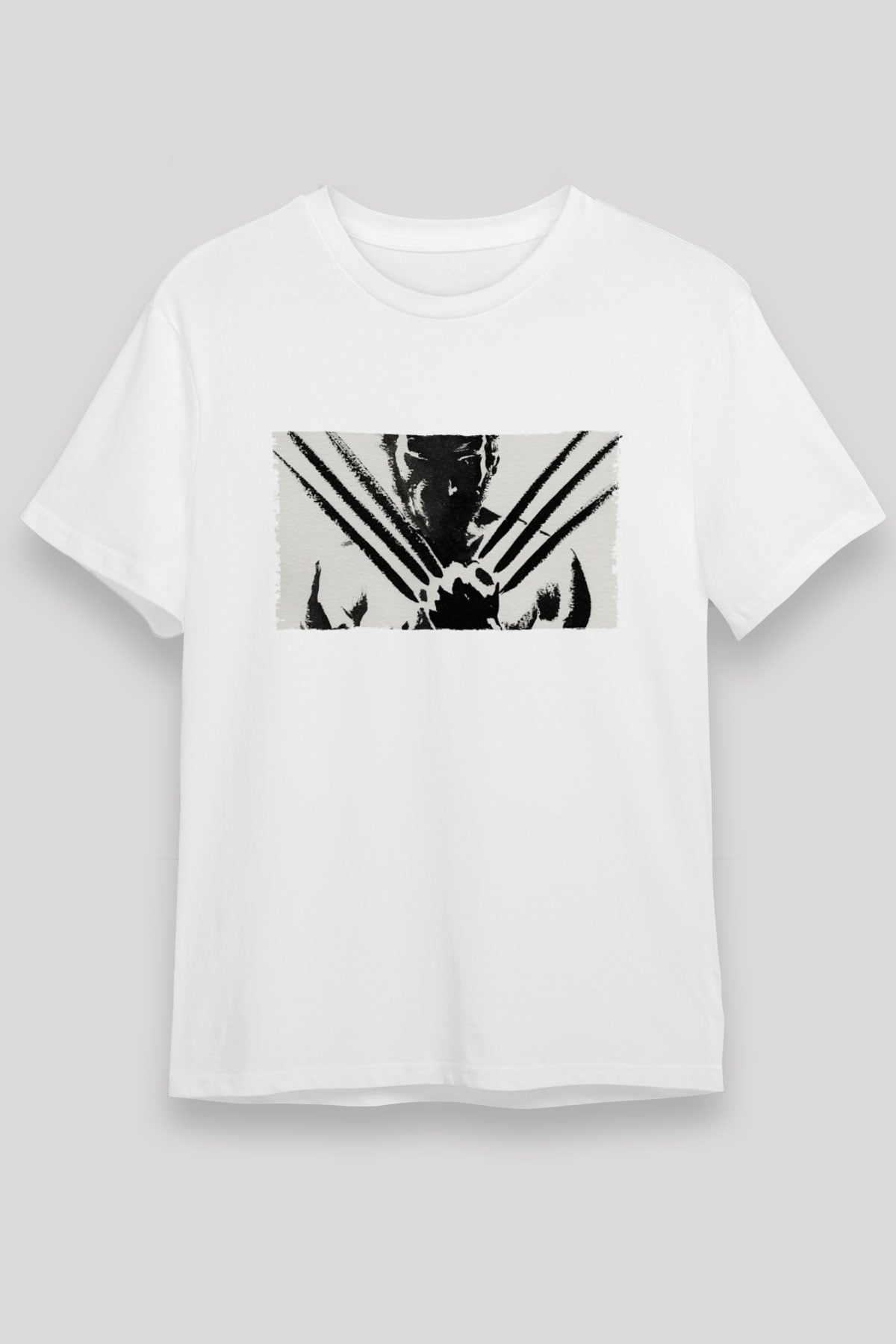 Unisex The Wolverine Baskılı Beyaz Tişört