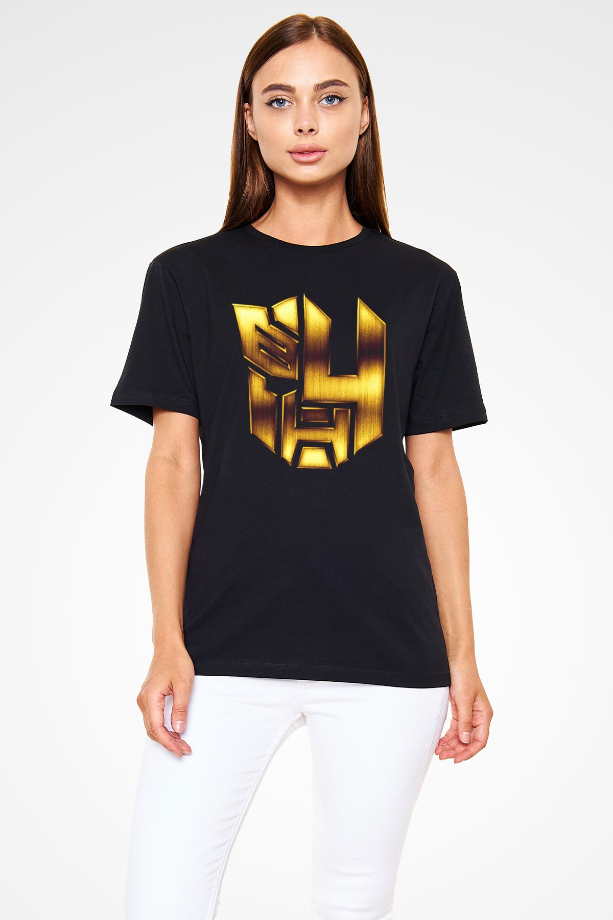 Unisex Transformers 4 Baskılı Siyah Tişört