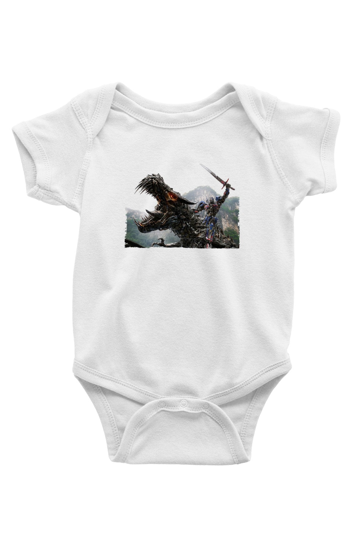 Unisex Transformers Baskılı Bebek Body - Zıbın