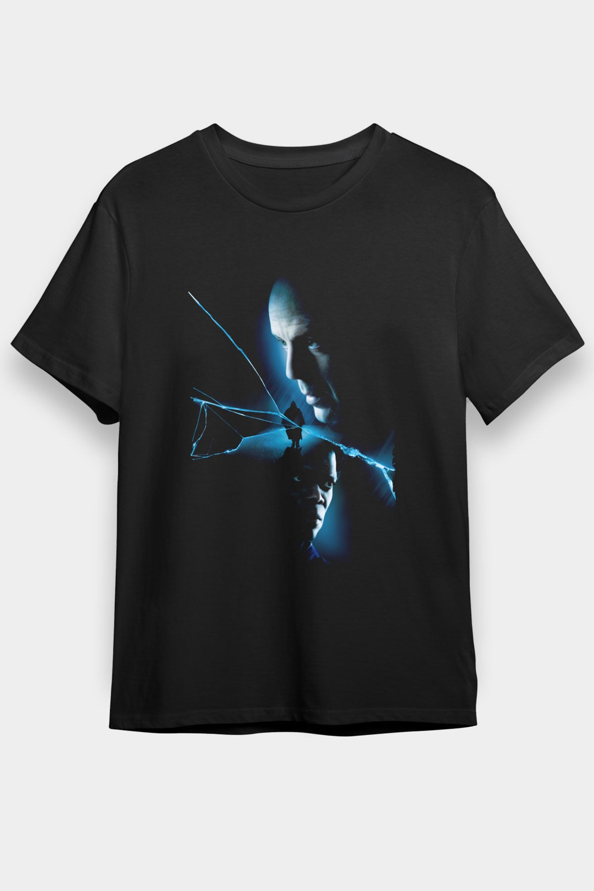 Unisex Unbreakable Baskılı Siyah Tshirt