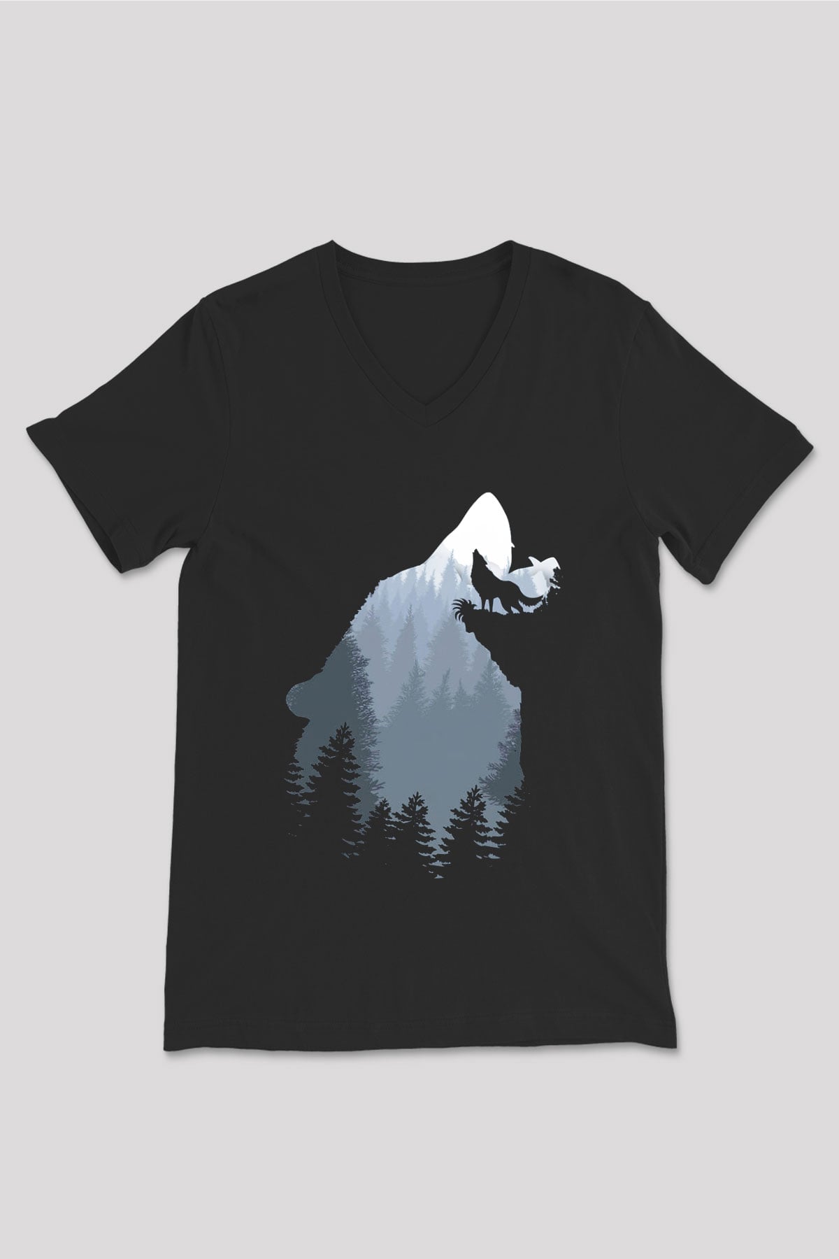 Unisex V Yaka Tişört TSR13