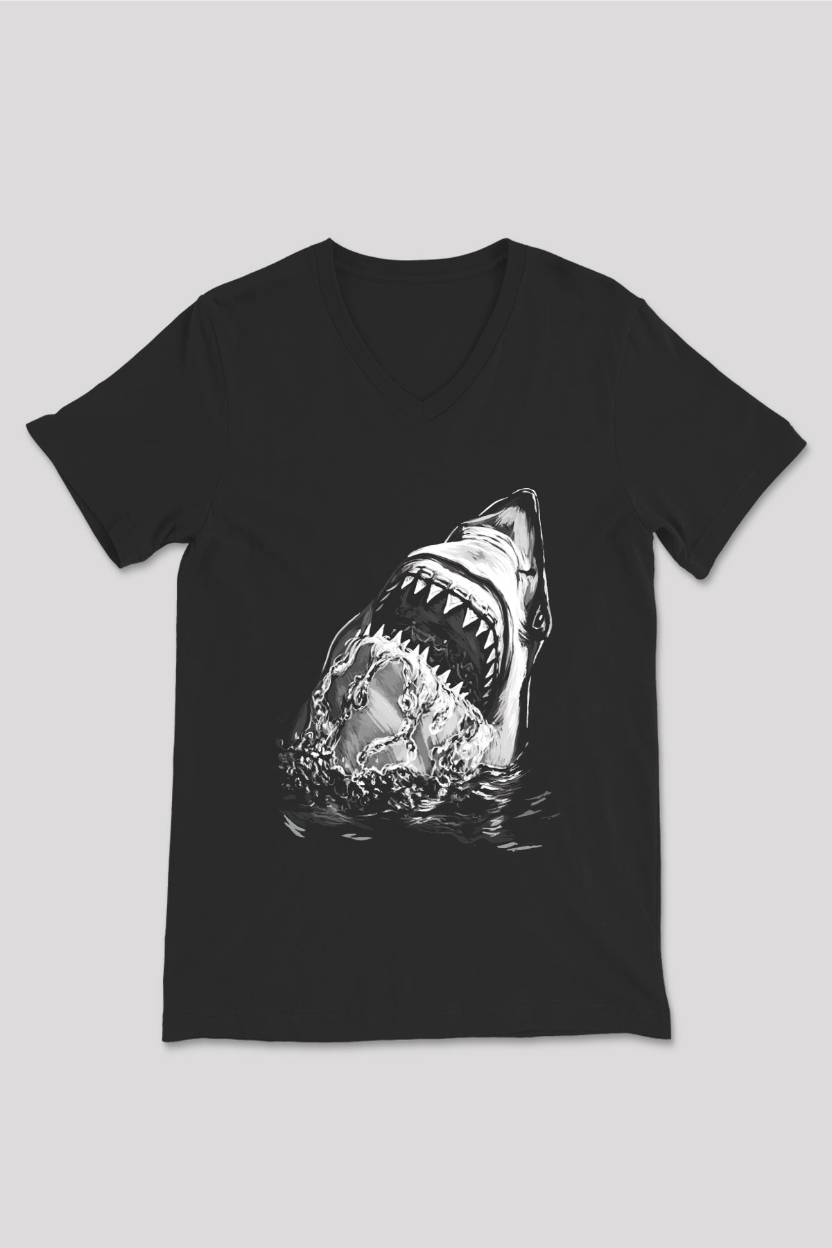 Unisex V Yaka Tişört TSR130